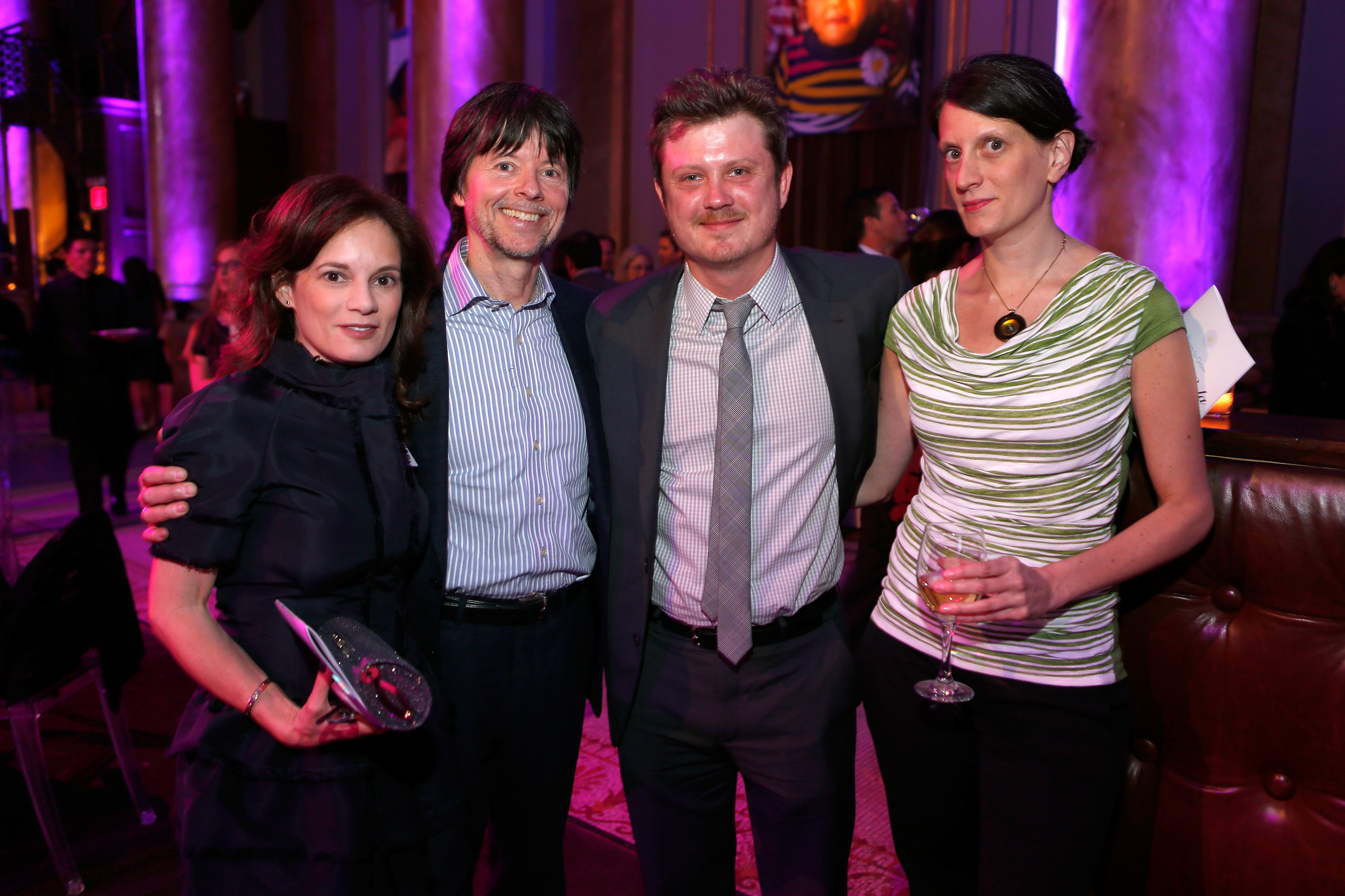 Julie Deborah Brown, Ken Burns, Beau Willimon, and Michelle Willimon during the 2014 Room To Grow Gala at Capitale on April 8, 2014, in New York City. | Source: Getty Images
