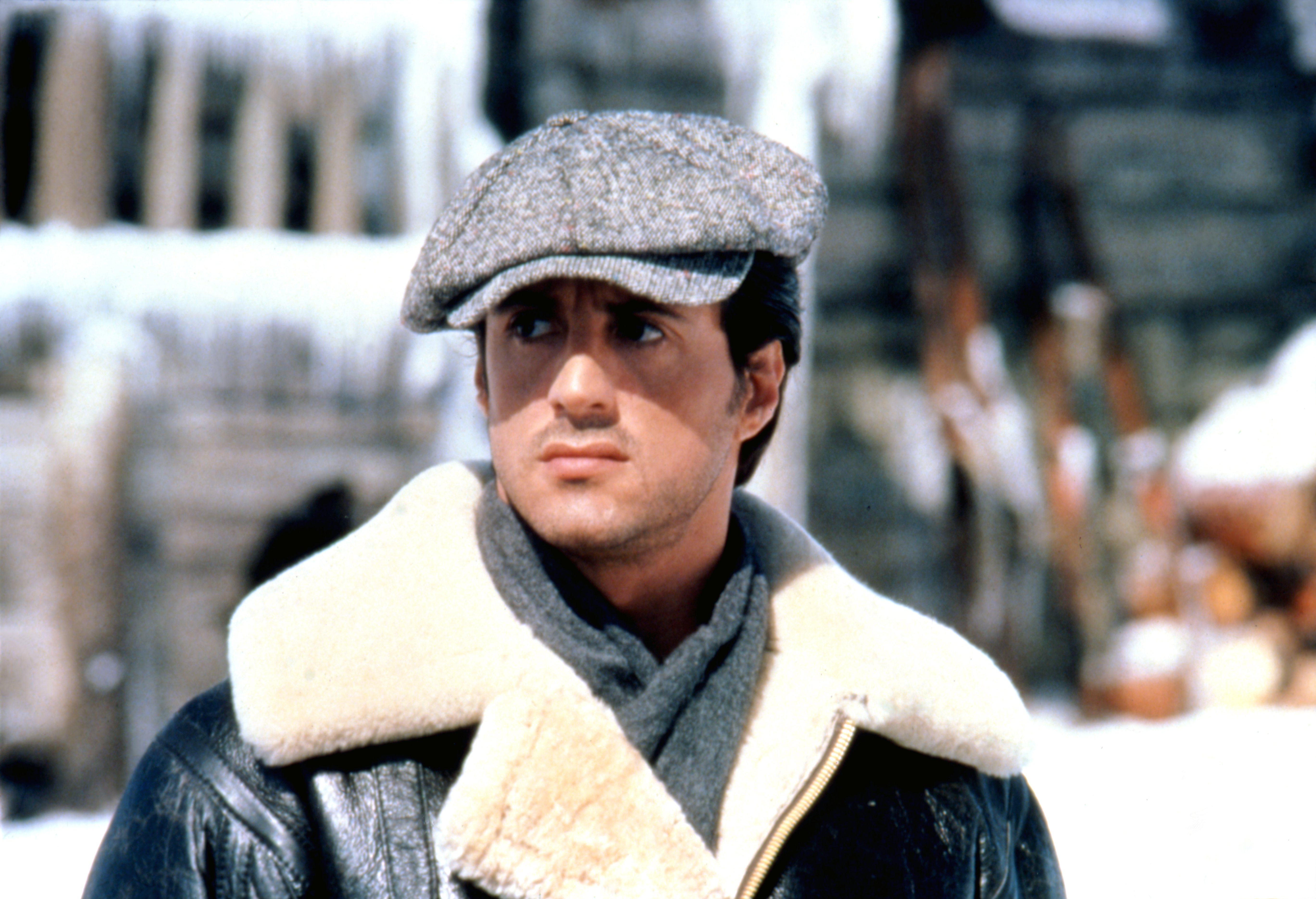 Sylvester Stallone on the set of "Rocky IV," circa 1985. | Source: Getty Images