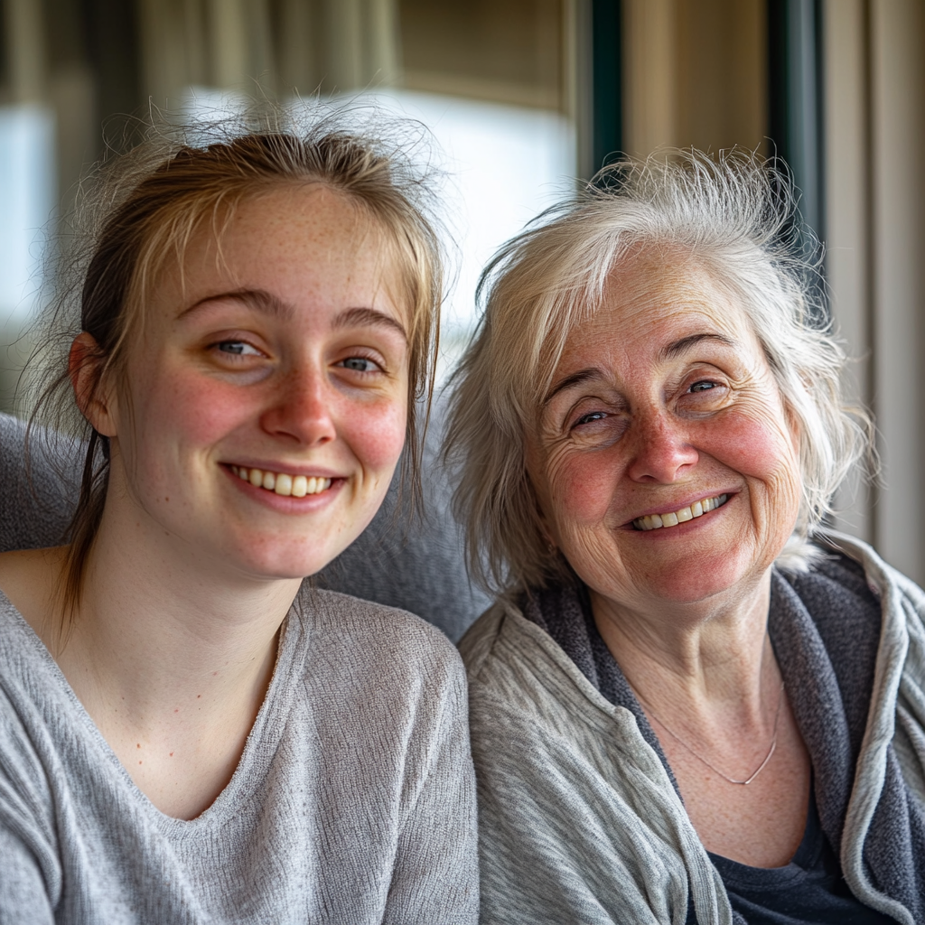 A smiling daughter and mother-in-law duo | Source: Midjourney