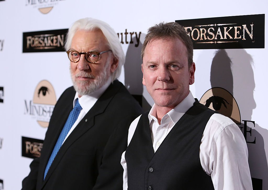 Donald Sutherland and Kiefer Sutherland attend the Momentum Pictures' screening of "Forsaken." | Source: Getty Images