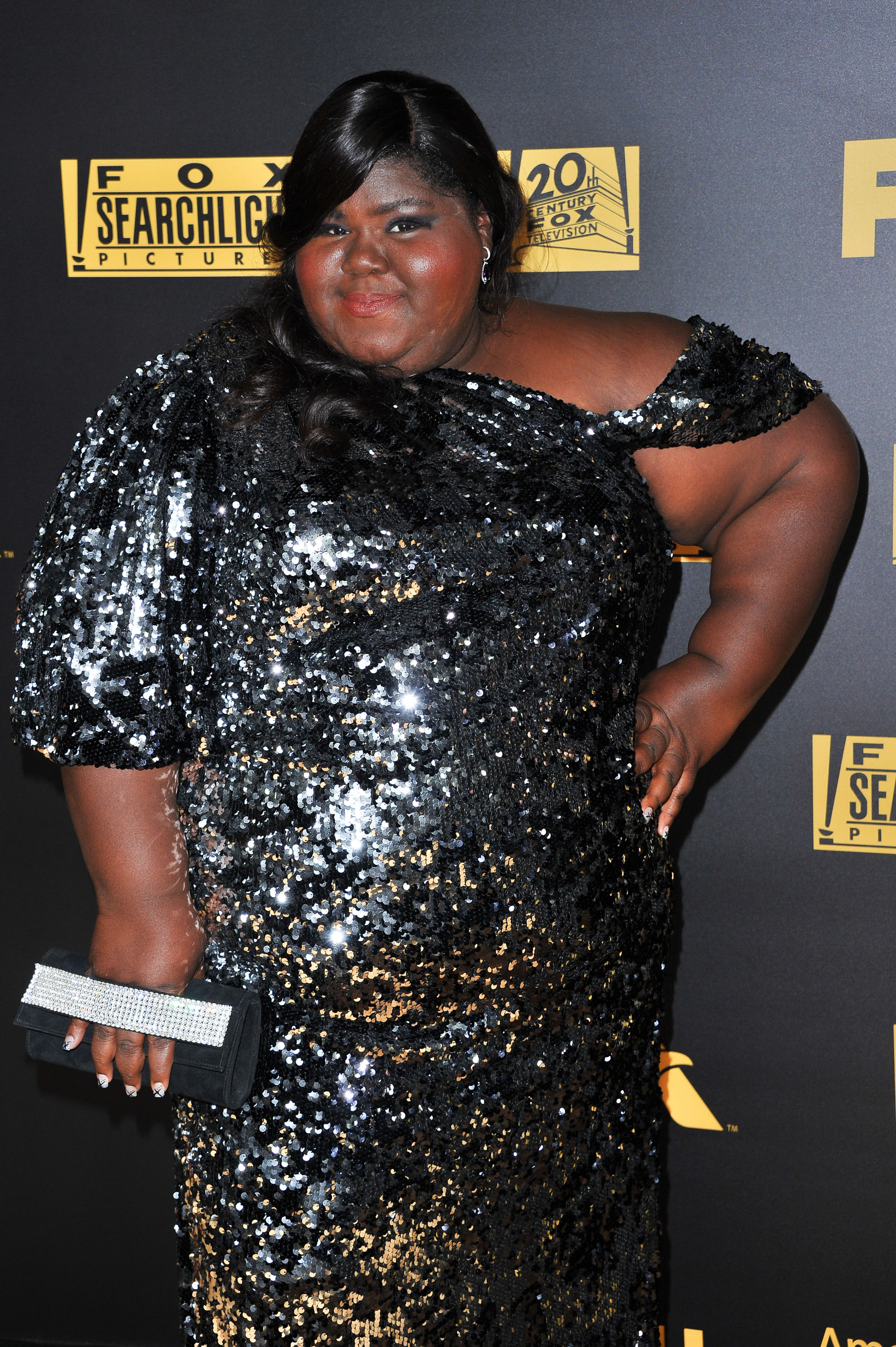 Gabourey Sidibe attends the Golden Globe Awards party on January 10, 2016, in Beverly Hills, California. | Source: Getty Images