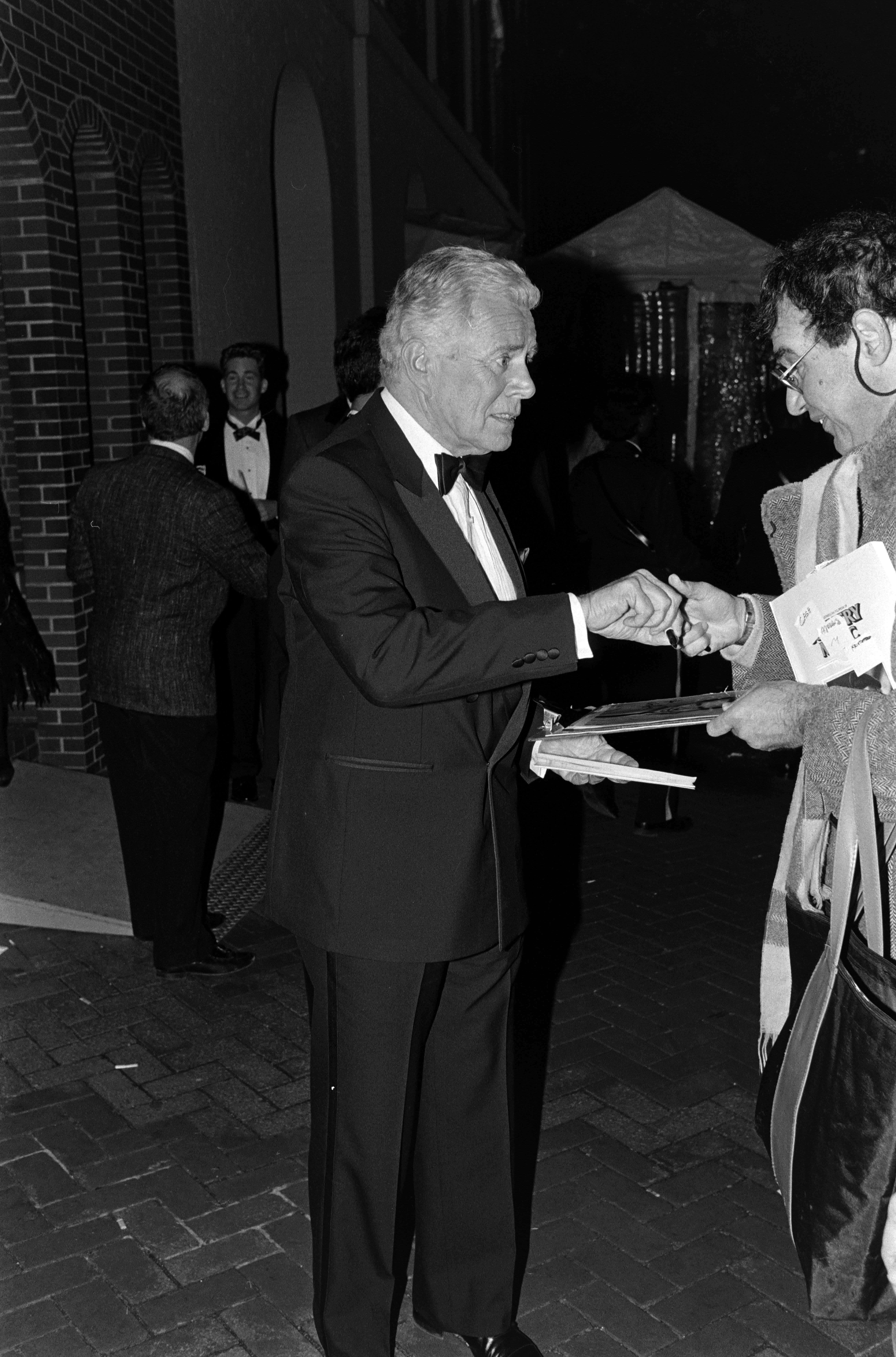 John Forsythe at an event at Ford's Theatre in Washington, D.C. on March 25, 1990. | Source: Getty Images