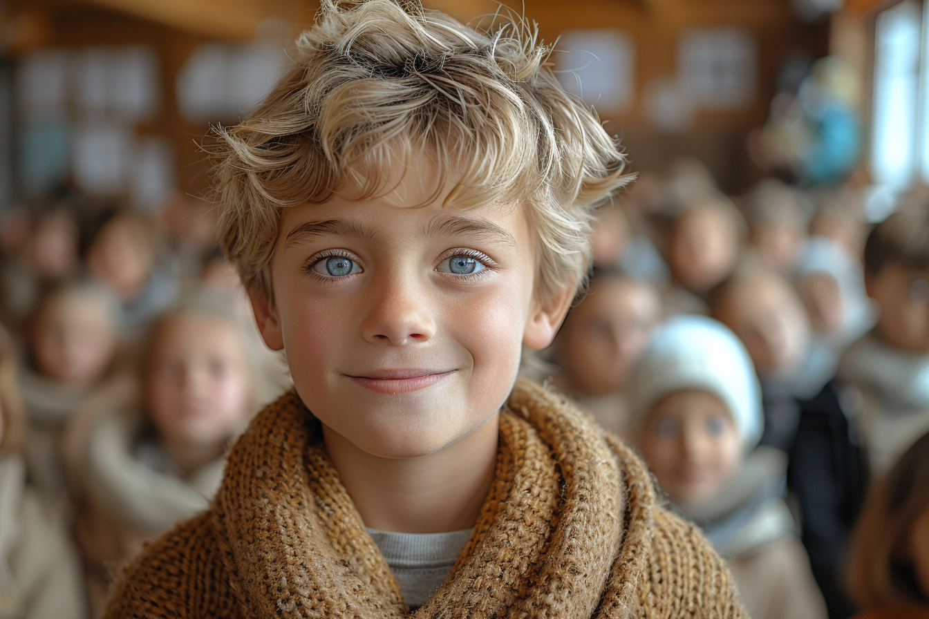 A little boy smiling | Source: Midjourney