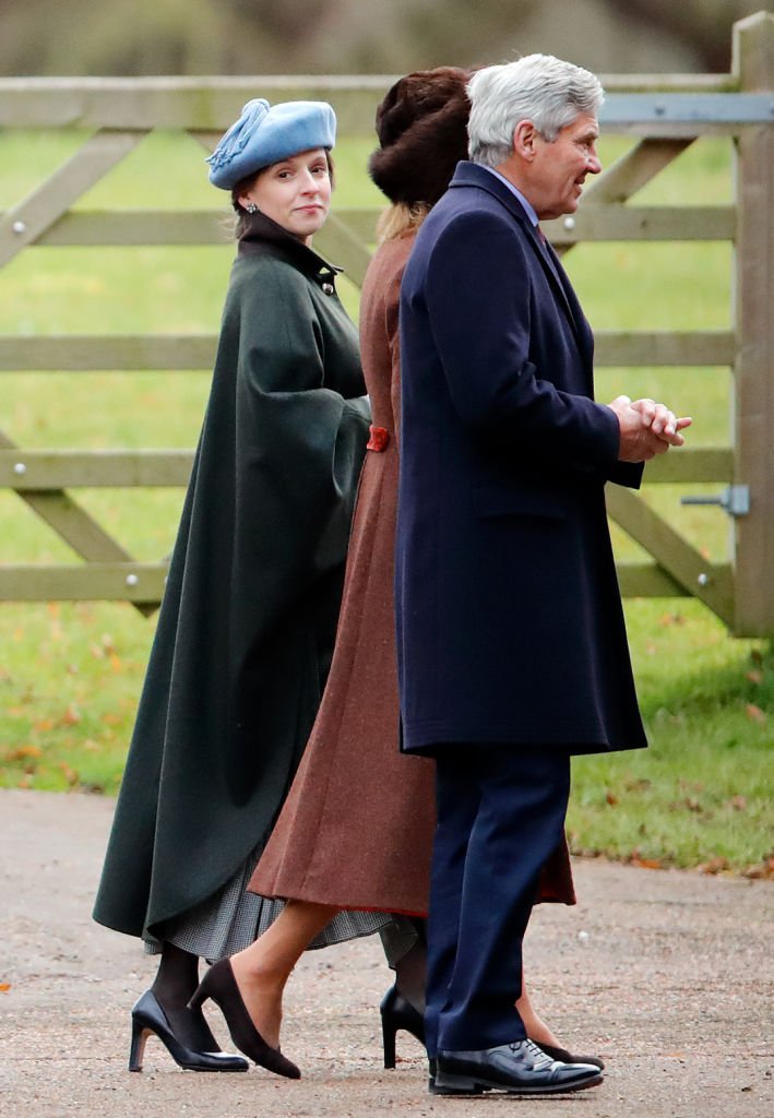 Emilia Jardine-Paterson (L), Carole Middleton (C) and Michael Middleton (R) attend Sunday service at the Church of St Mary Magdalene on the Sandringham estate on January 5, 2020. | Photo: Getty Images