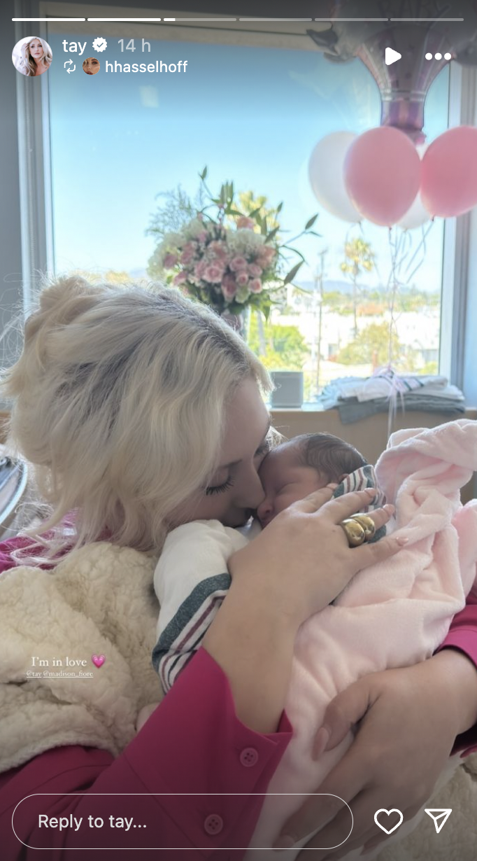 A photo of Taylor holding baby London posted on August 13, 2024 | Source: Instagram/tay