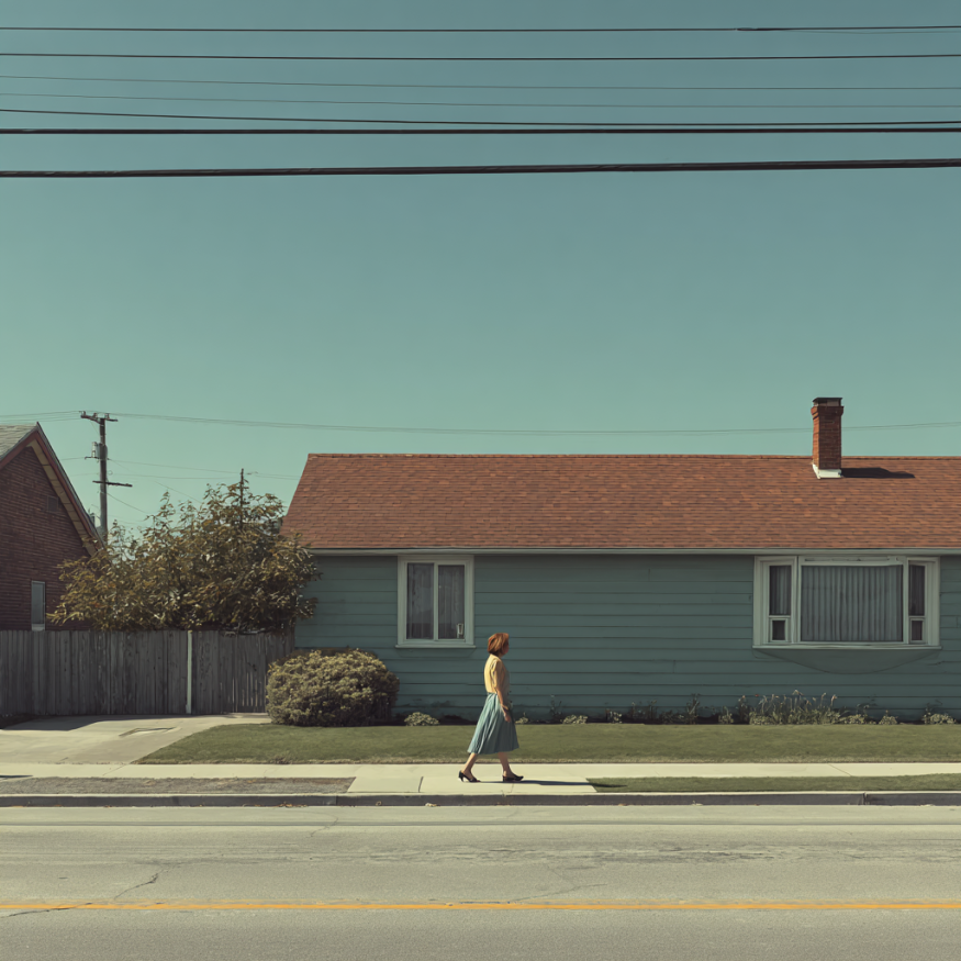 A woman taking a walk | Source: Midjourney