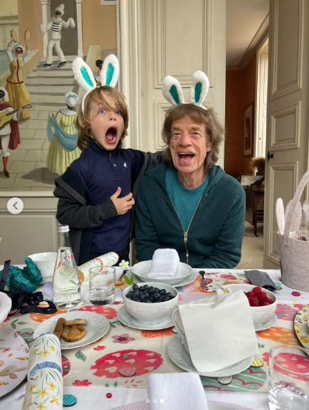 Mick Jagger and his son from a post dated July 26, 2025. | Source: Instagram/melhamrick