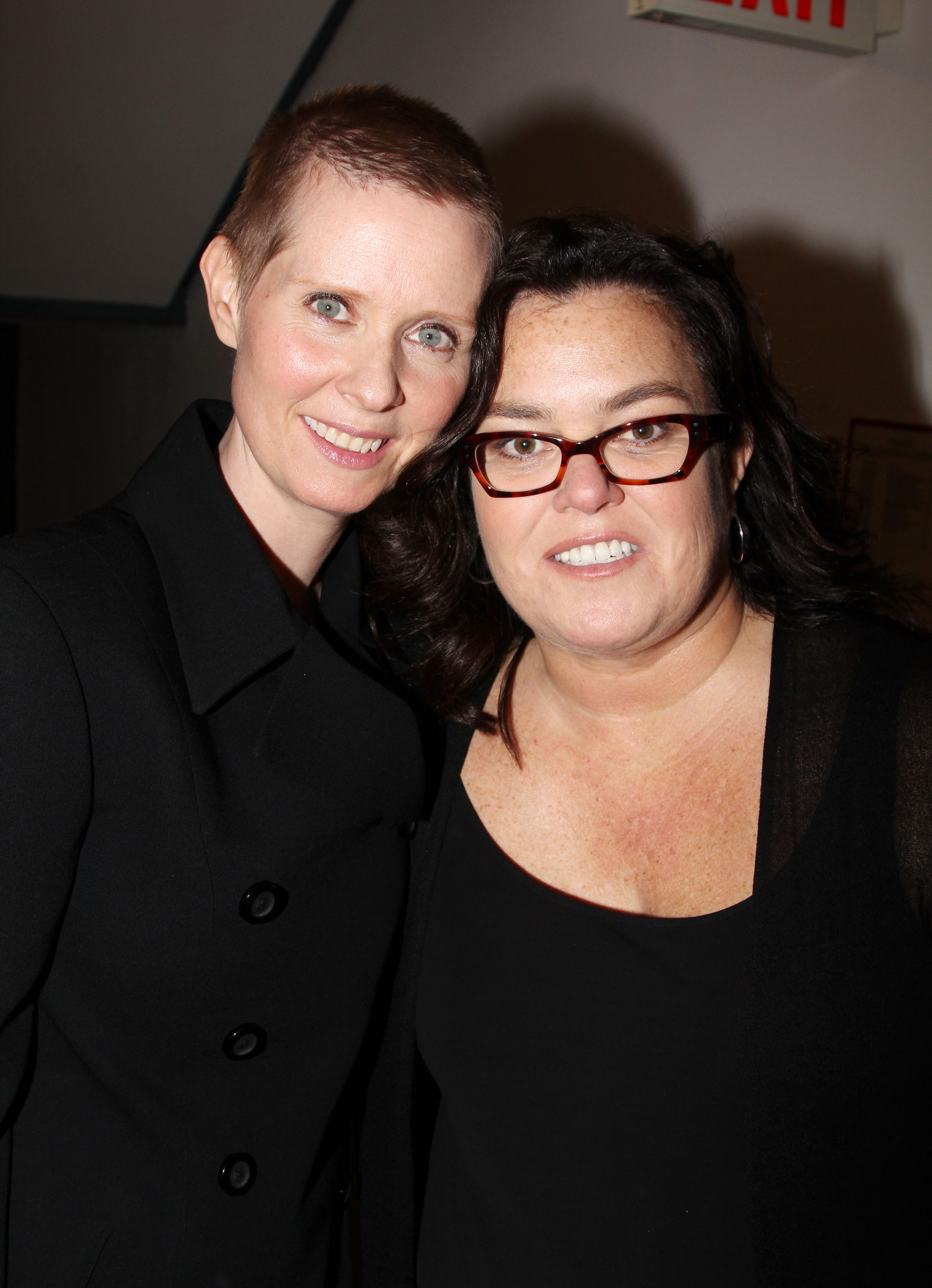 Cynthia Nixon and Rosie O'Donnell on May 7, 2012, in New York City. | Source: Getty Images
