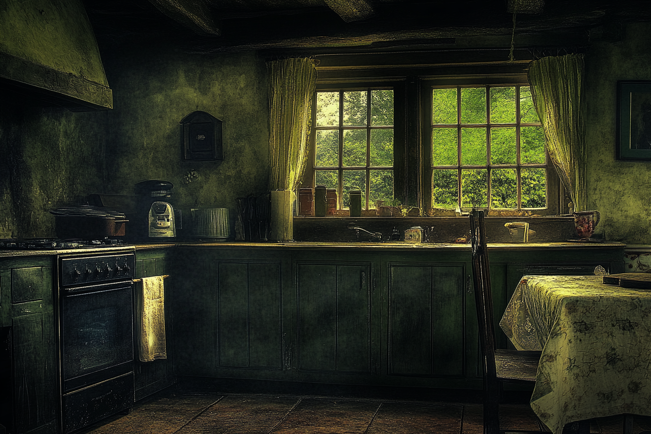 A vintage-looking kitchen | Source: Midjourney