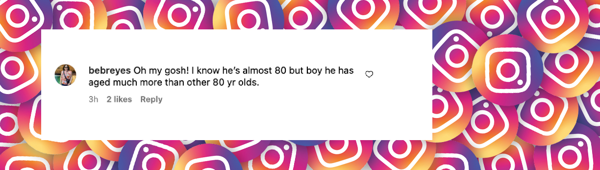 User comment about Michael Douglas, posted on July 4, 2024 | Source: Instagram/michaelkirkdouglas