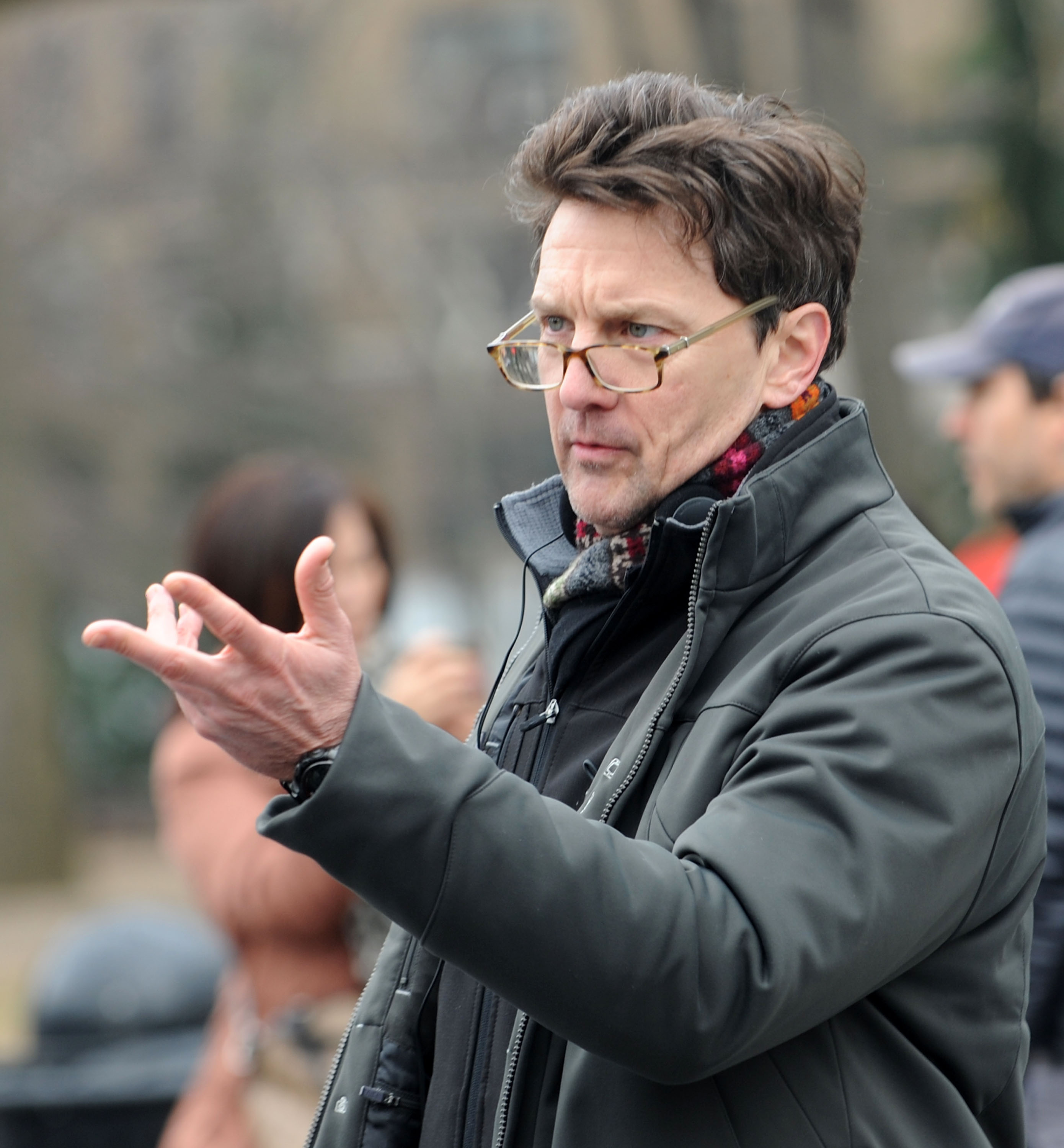 Andrew McCarthy filming "Songbyrd" on January 20, 2014, in New York. | Source: Getty Images