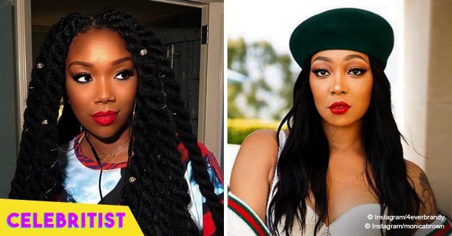 Monica Brown subtly responds to Brandy's 'shade' while flaunting her new look in pic