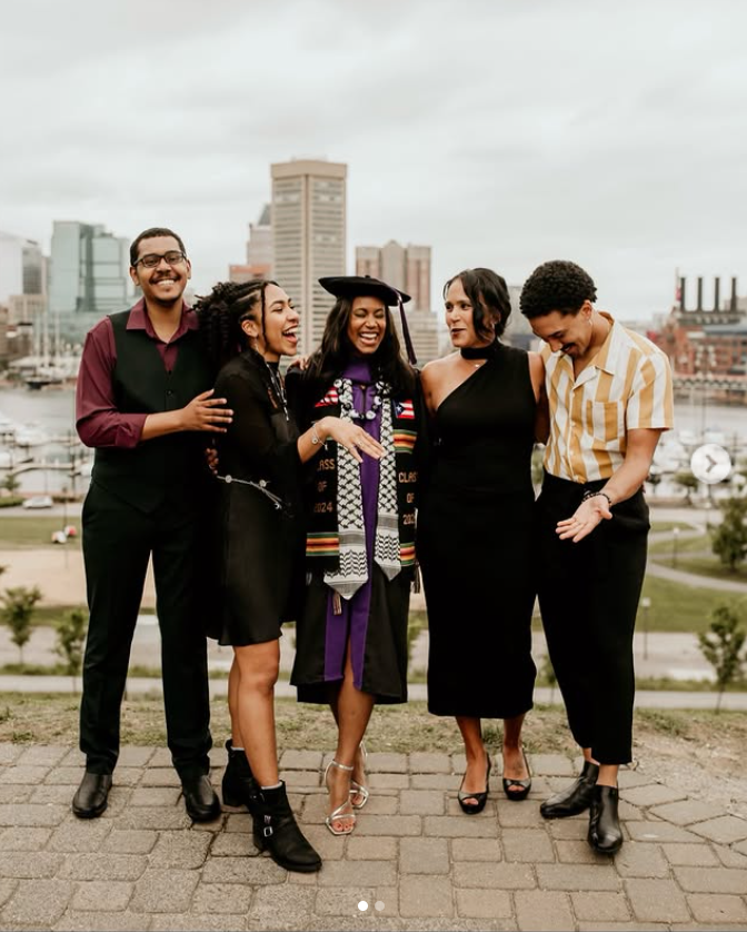 Marissa George celebrates her graduation with family and friends in a joyful photo shared on May 20, 2026. | Source: Instagram/rissa.george
