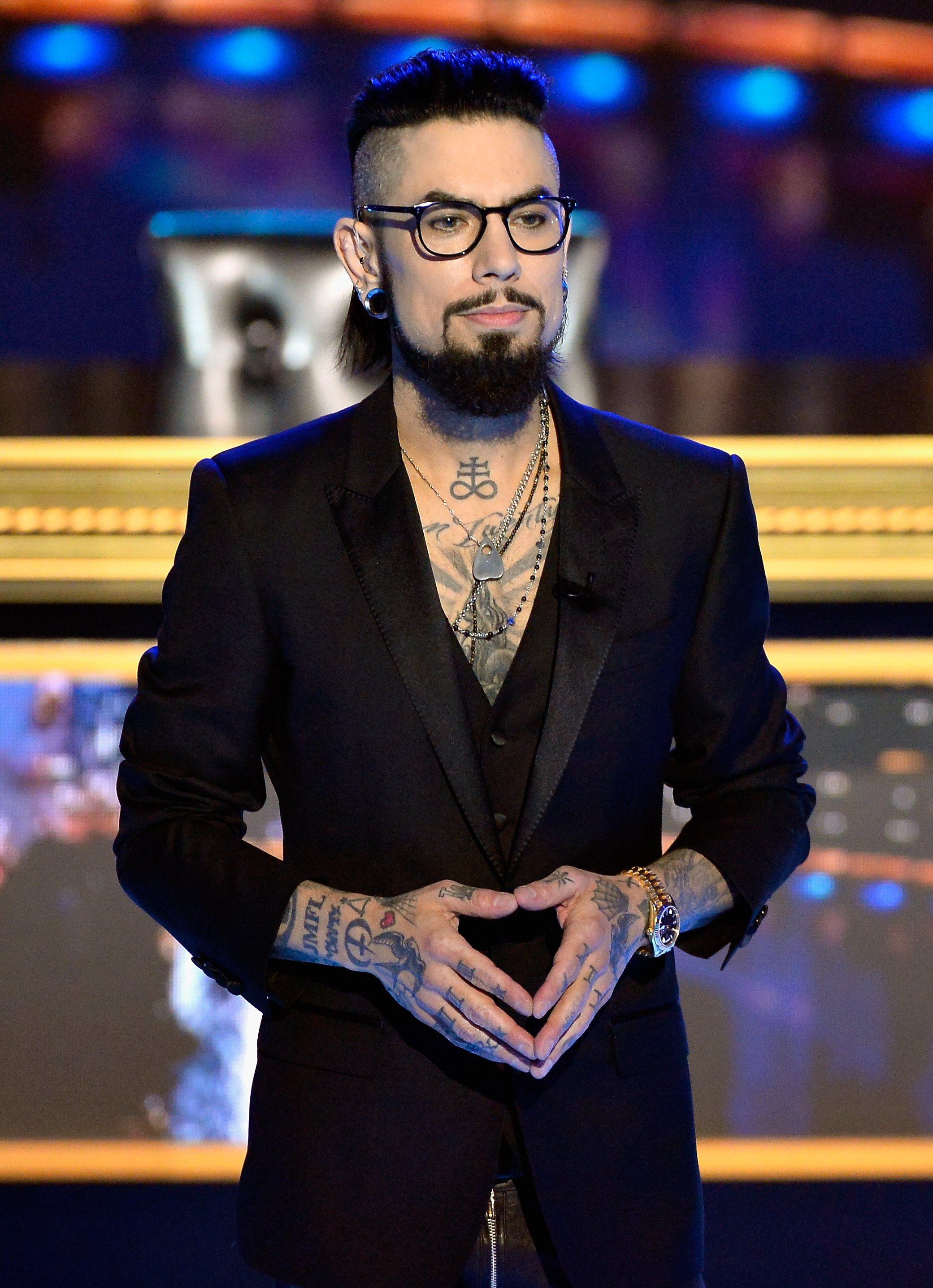 Former Red Hot Chili Peppers guitarist and "Ink Master" host Dave Navarro onstage during the Ink Master Season 10 Finale at the Park Theater at Monte Carlo Resort and Casino in Las Vegas, Nevada | Photo: Bryan Steffy/Getty Images for Paramount Network