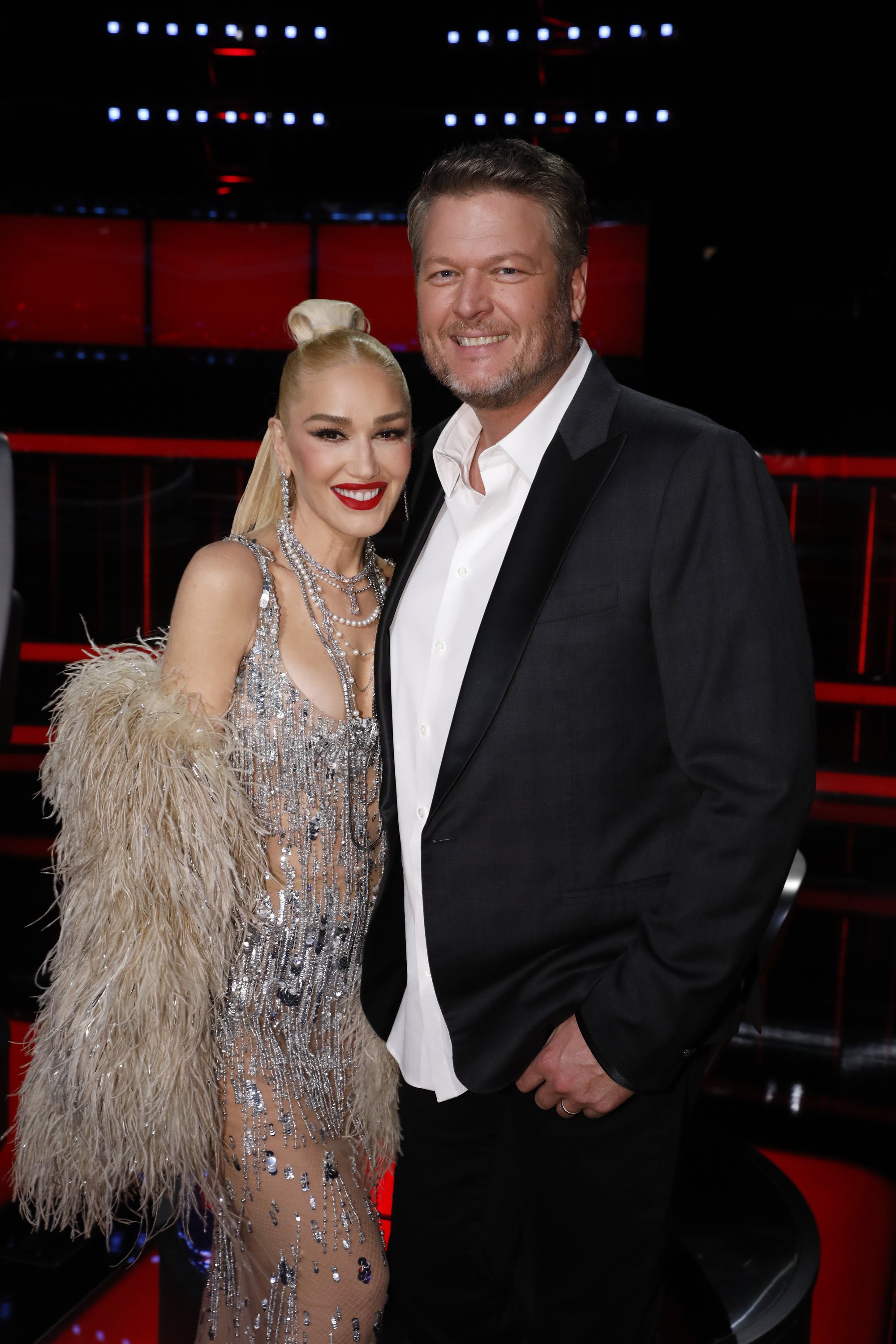 Gwen Stefani and Blake Shelton on "The Voice," 2022 | Source: Getty Images