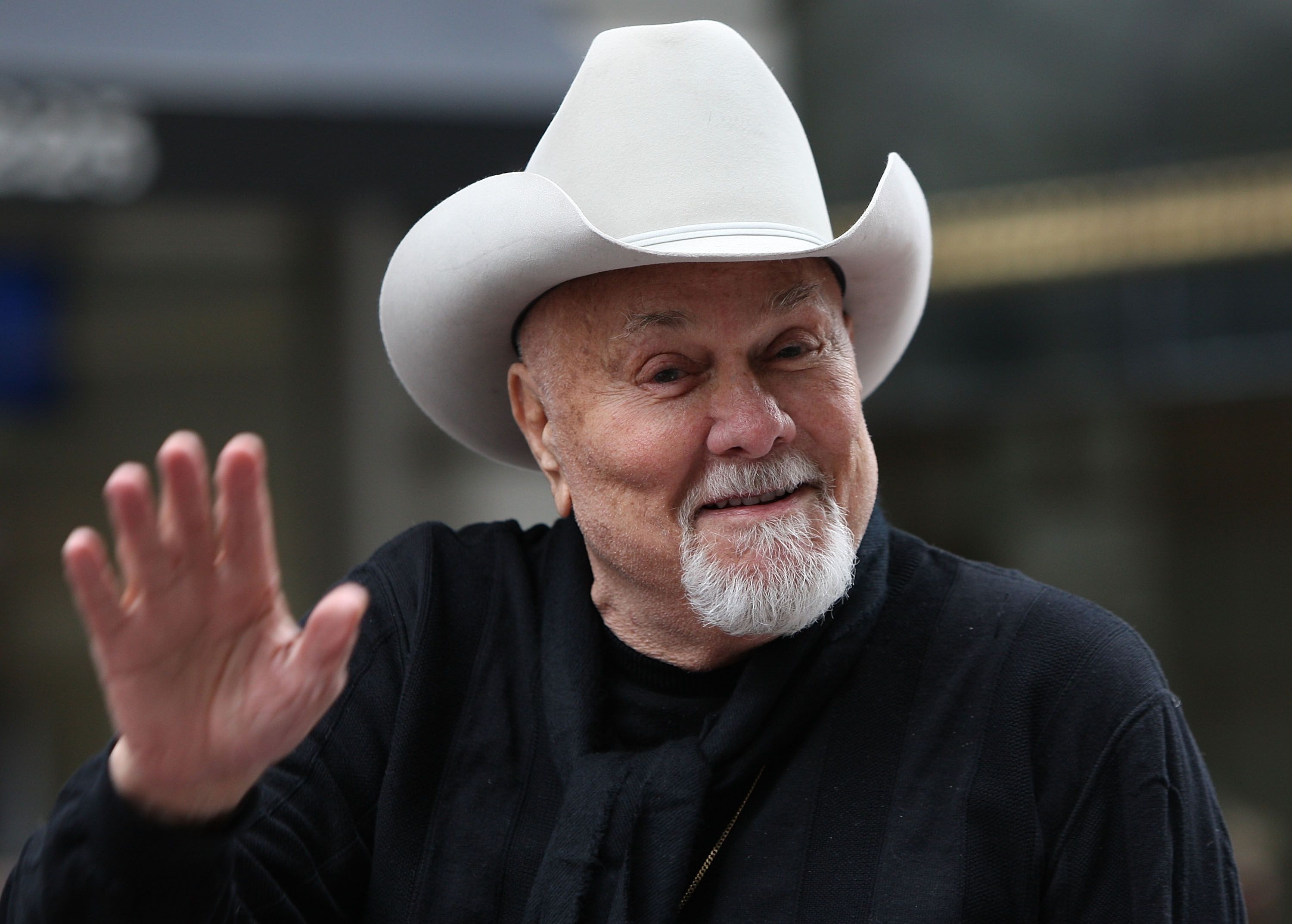 Tony Curtis rend hommage au défilé annuel de la Journée des anciens combattants le 11 novembre 2009 |  Photo : Getty Images