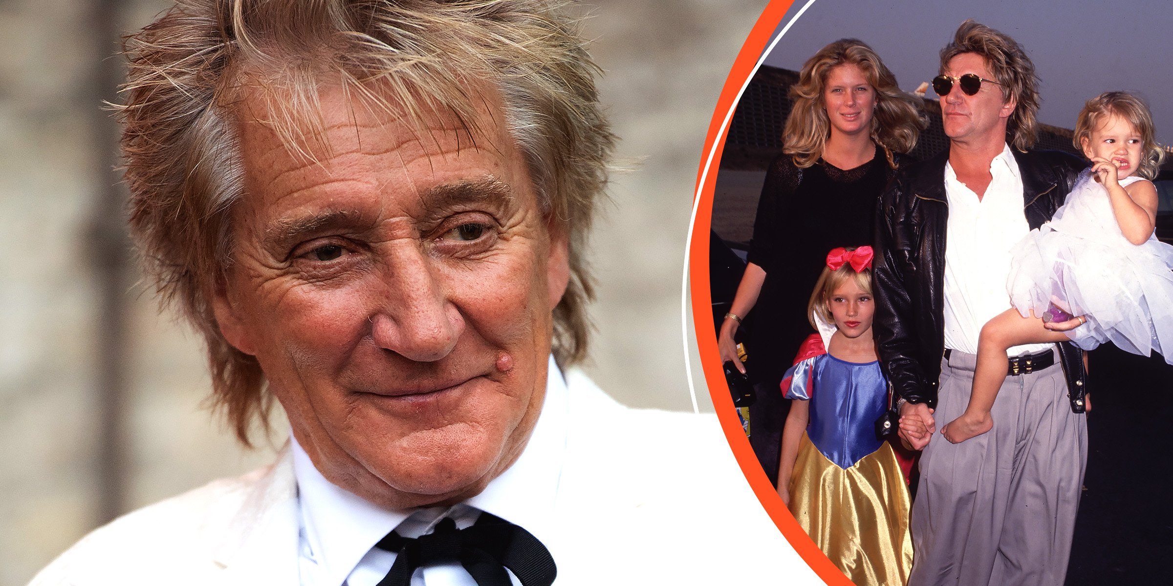  Rod Stewart | Rod Stewart with his wife Penny Lancaster and their children | Source: Getty Images 