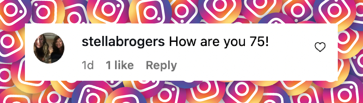 A fan comments on Victoria Principal's bareface post, dated August 2025 | Source: Instagram/victoriaprincipalofficial