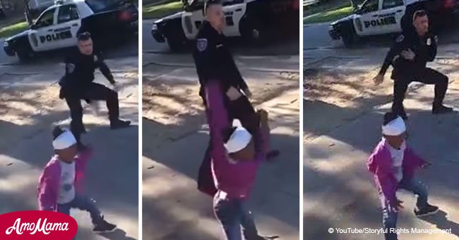 Police officer challenged 5-year-old girl to dance-off