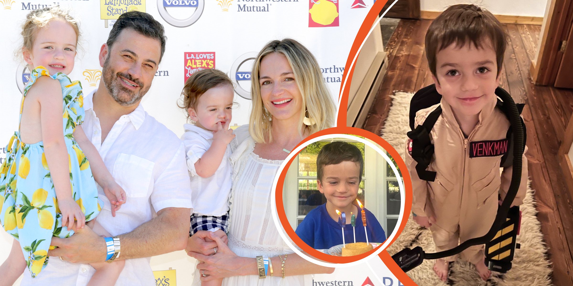 Jimmy Kimmel, wife Molly McNearney and their children Jane and Billy | Billy | Source: Getty Images | Instagram/ Jimmy Kimmel