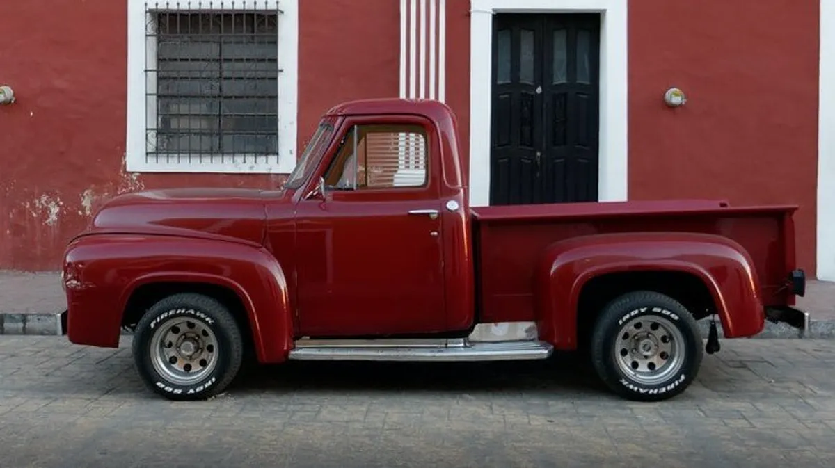 Le vieux pick-up restauré | Source : Unsplash