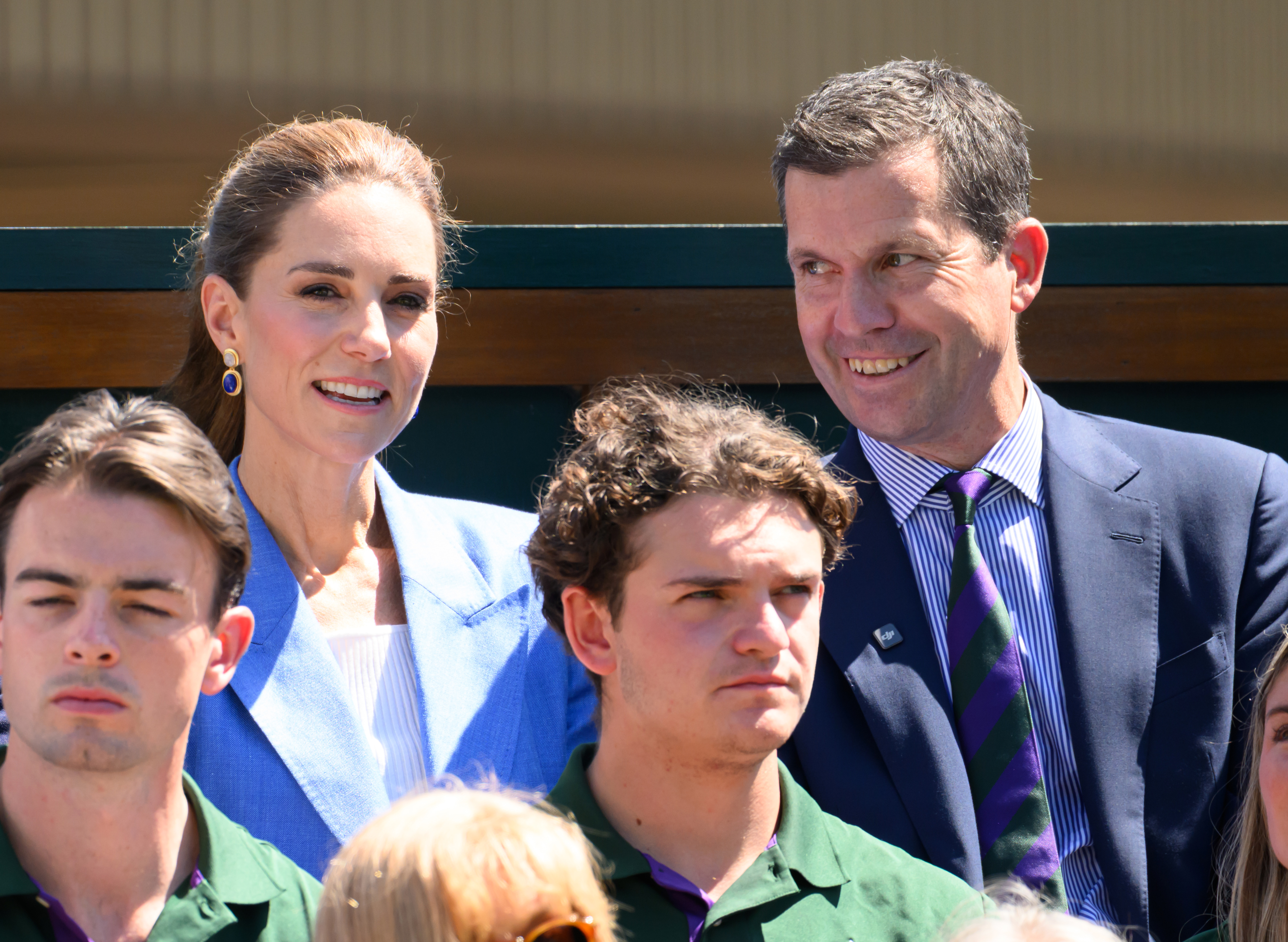 Catherine, Princess of Wales, was seen enjoying the match on July 2, 2026, alongside Tim Henman. | Source: Getty Images