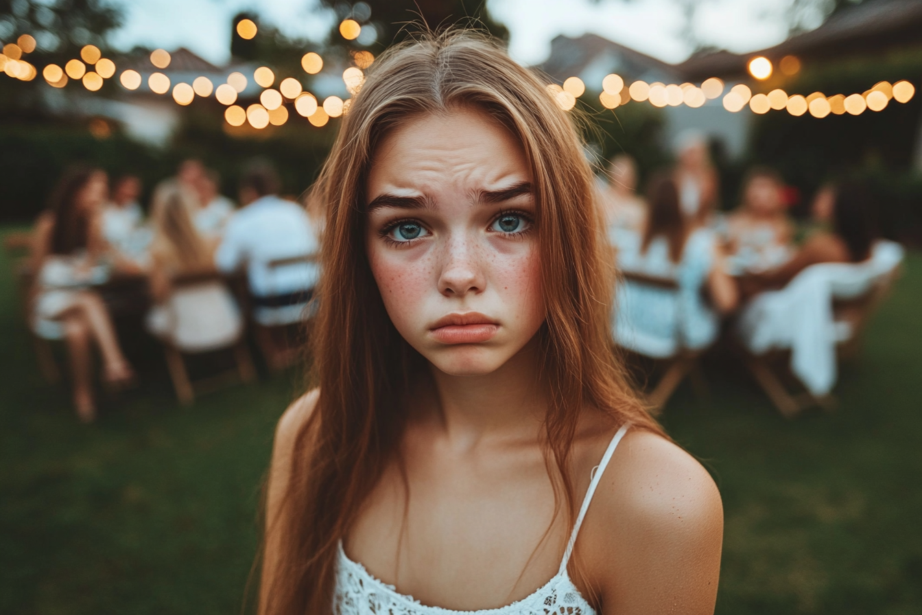 A teenage girl, looking sad | Source: Midjourney