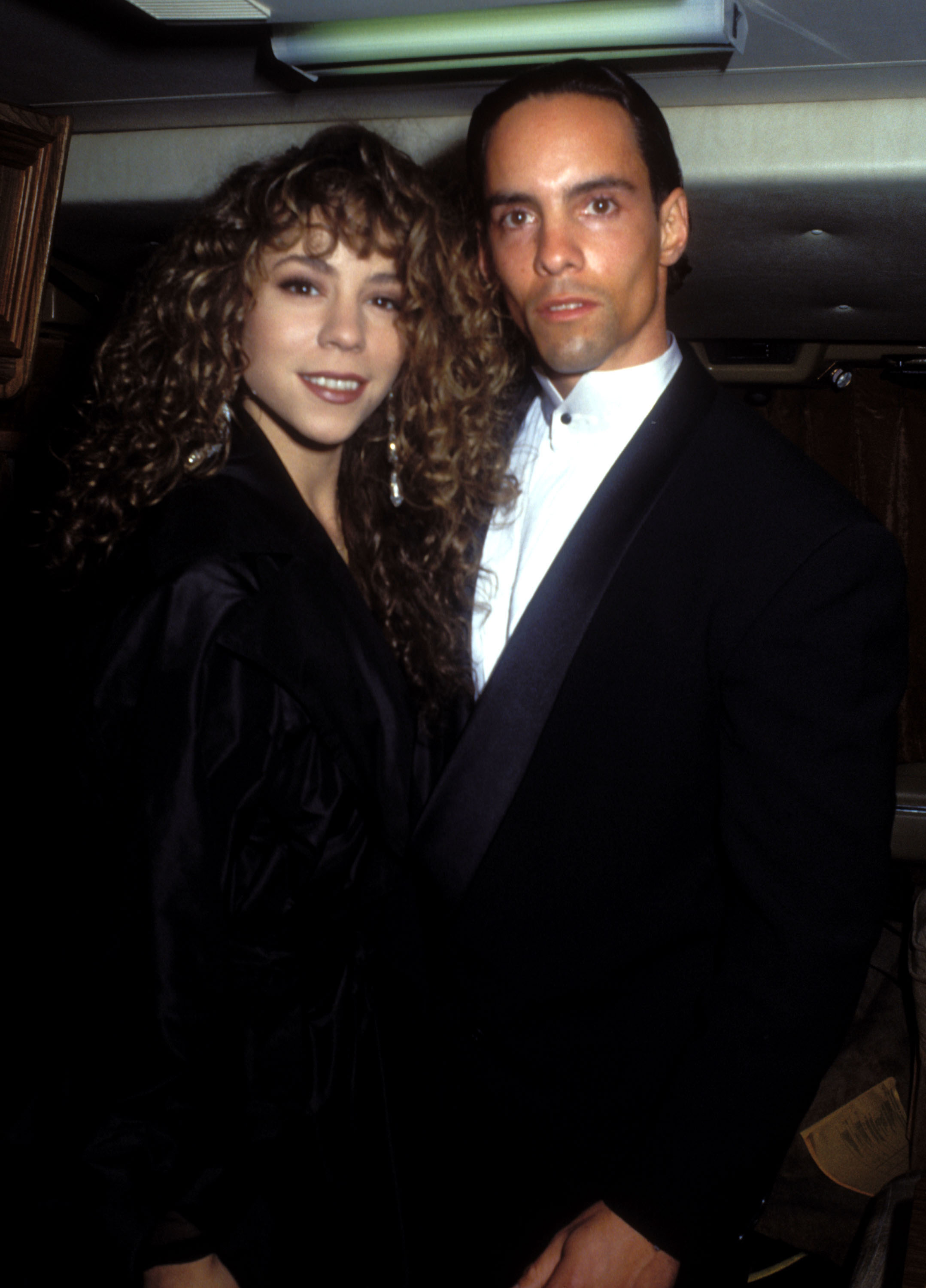 Mariah and Morgan Carey backstage at the American Music Awards, circa 1991. | Source: Getty Images