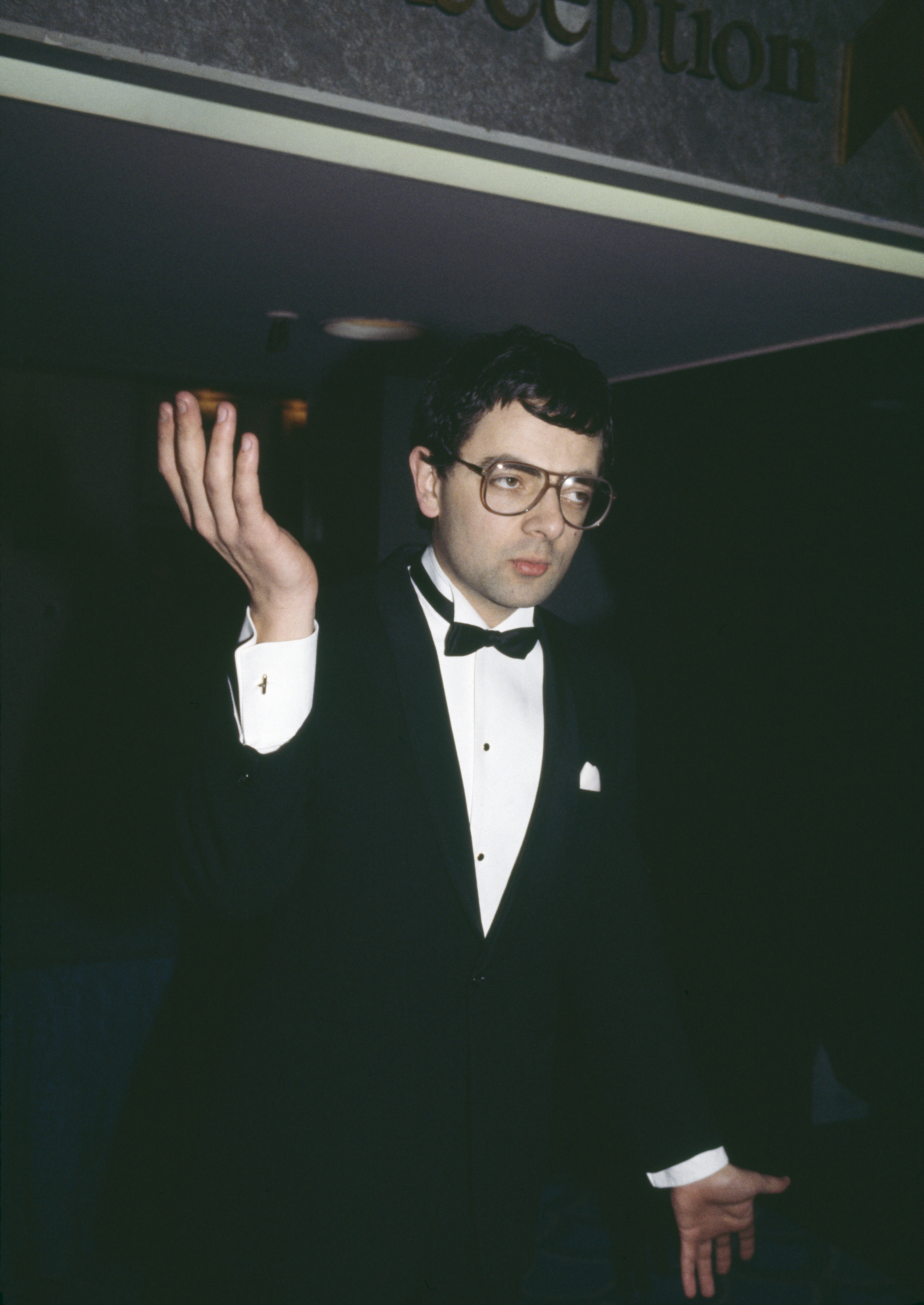 Rowan Atkinson attends the BAFTA awards in London, on 5 March, 1985 | Source: Getty Images
