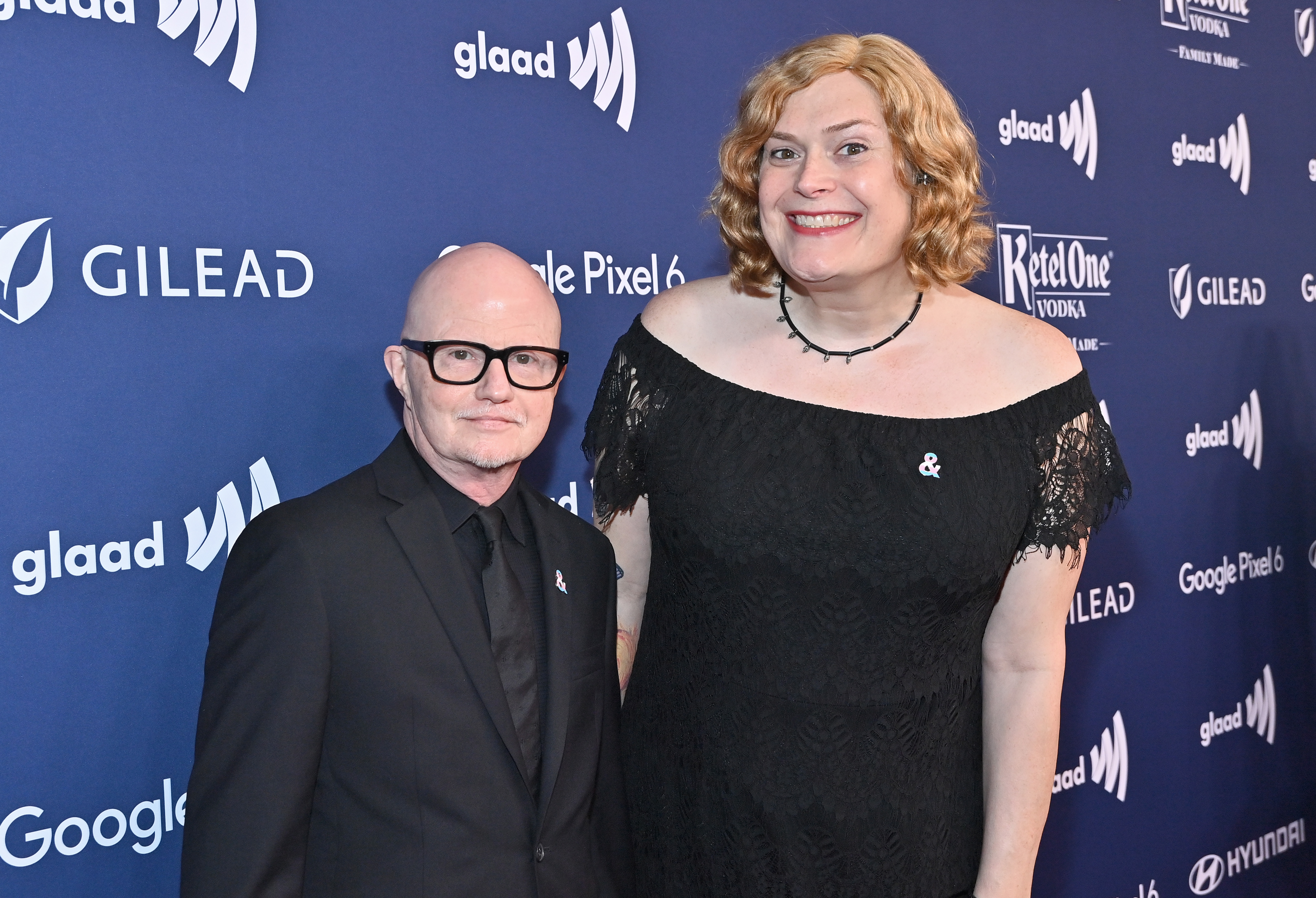 Mickey Ray Mahoney and Lilly Wachowski attend The 33rd Annual GLAAD Media Awards on April 2, 2022 in Beverly Hills, California. | Source: Getty Images