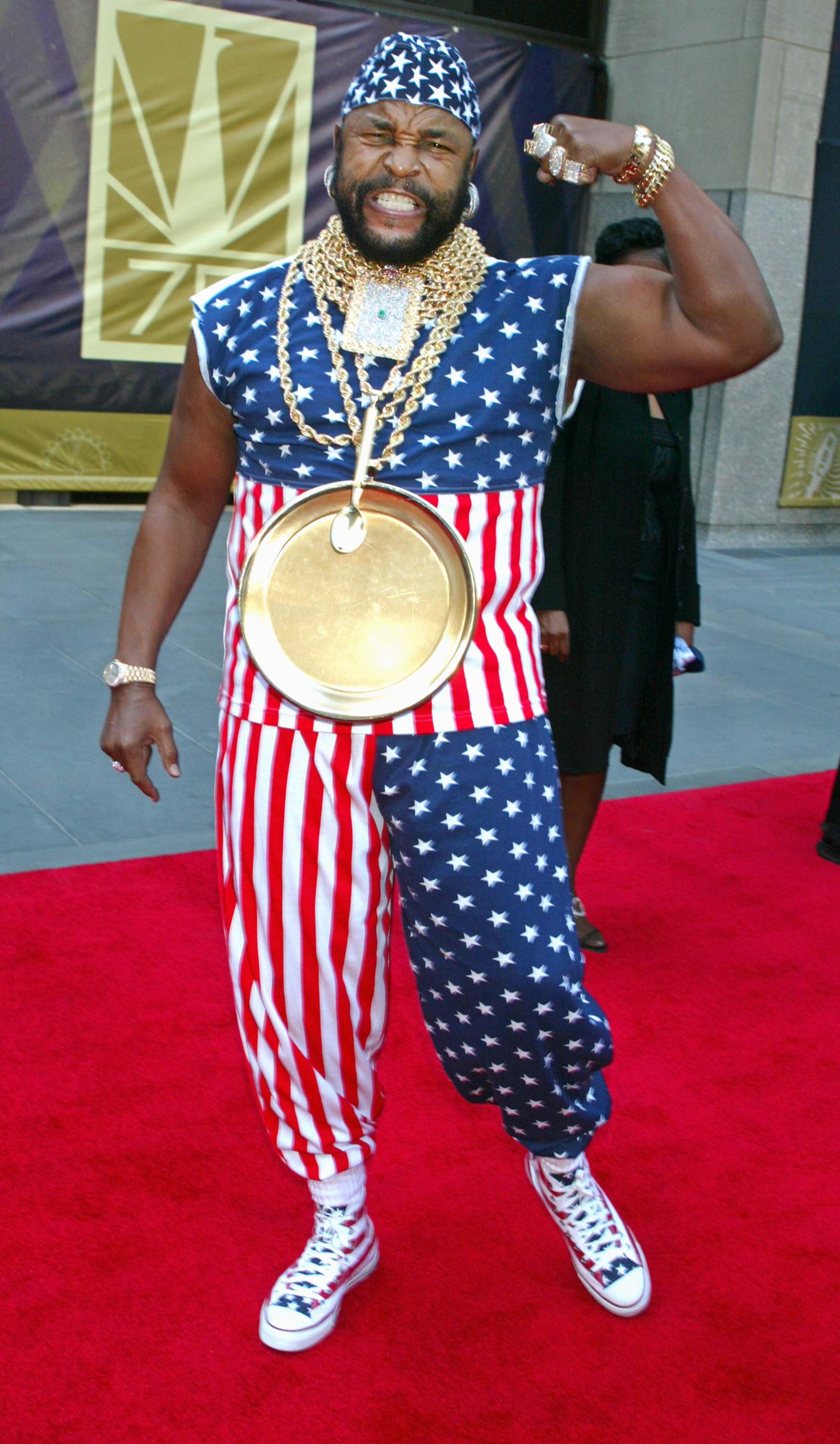 Mr. T. at NBC's 75th Anniversary in 2002 | Source: Getty Images
