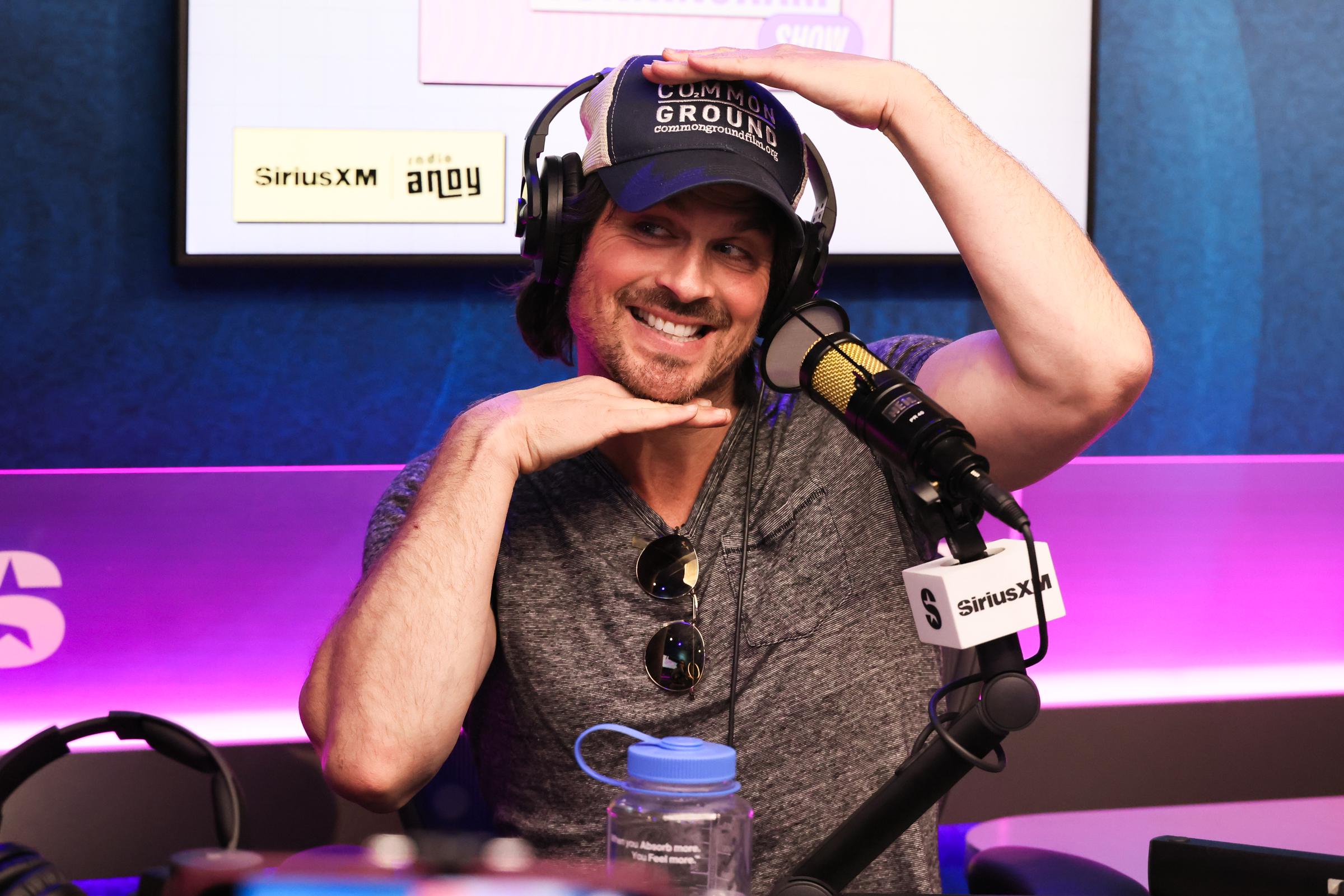 Ian Somerhalder at the SiriusXM Studios on April 24, 2025, in Los Angeles, California. | Source: Getty Images