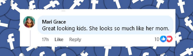 A fan comments on the resemblance between San and her mother Elin Nordegren, from a post dated December 22, 2024 | Source: Facebook/UsWeekly