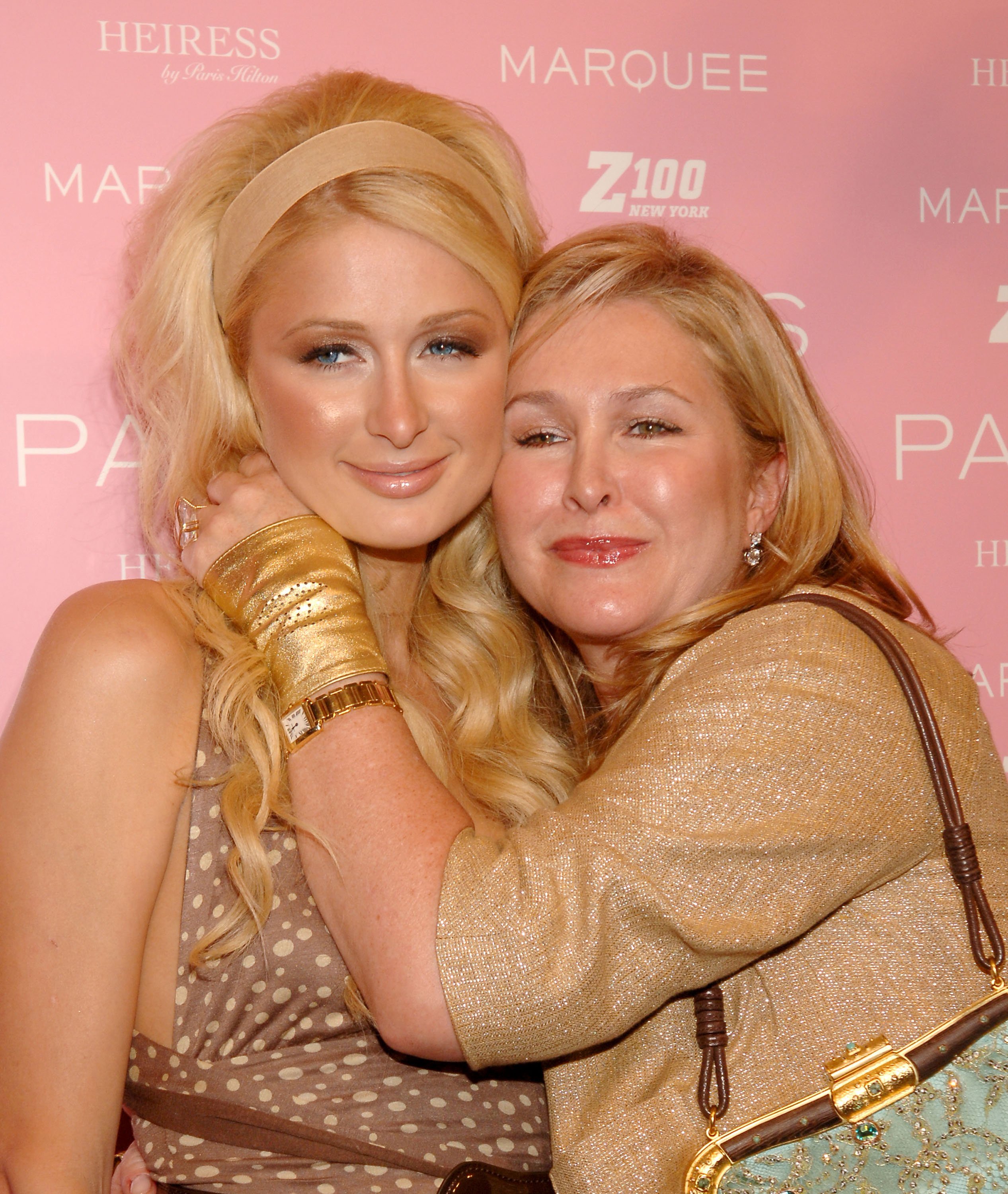 Paris and Kathy Hilton at the Marquee in New York City, New York, for the former's record signing after party on August 16, 2006 | Source: Getty Images