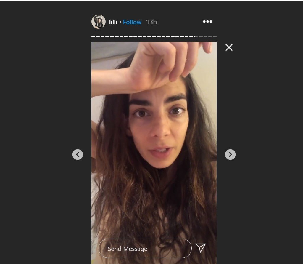 Screenshot der Instagram-Story von Lilli Hollunder | Quelle: Instagram/Lilli Hollunder