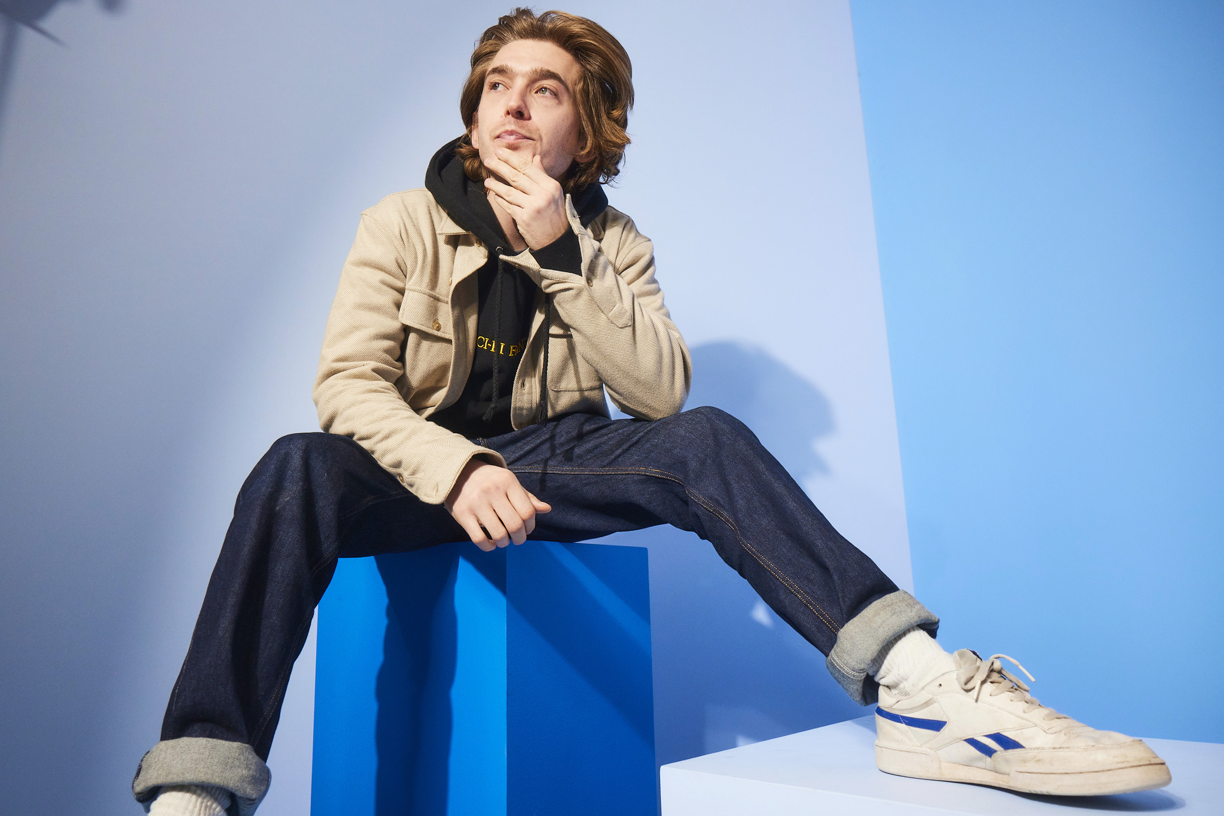 Austin Abrams at The IMDb Portrait Studio on January 22, 2023, in Utah. | Source: Getty Images