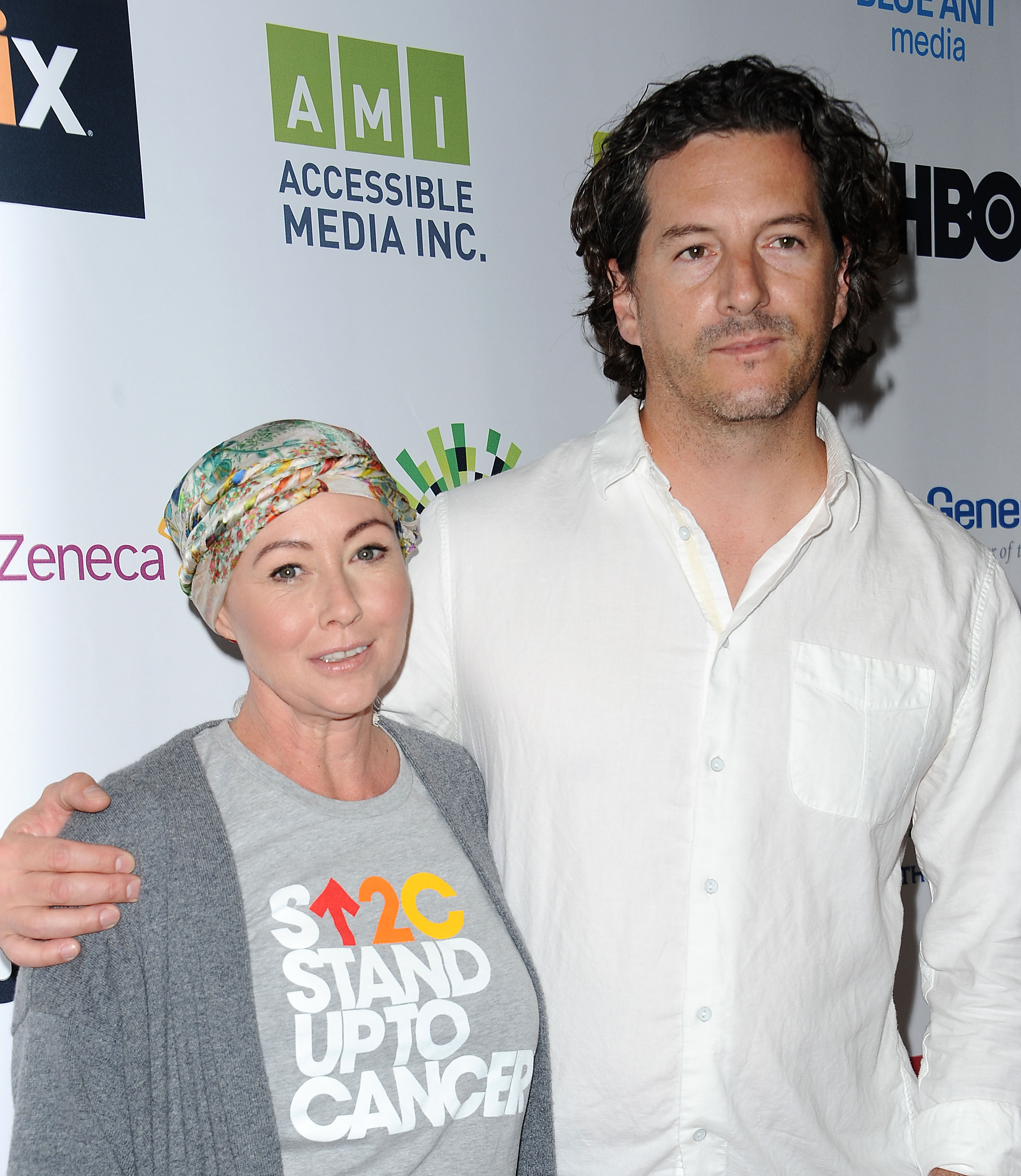 Shannen Doherty and Kurt Iswarienko join the 5th Biennial Stand Up To Cancer (SU2C) event, presented by the Entertainment Industry Foundation (EIF), at Walt Disney Concert Hall on September 9, 2016, in Los Angeles, California | Source: Getty Images