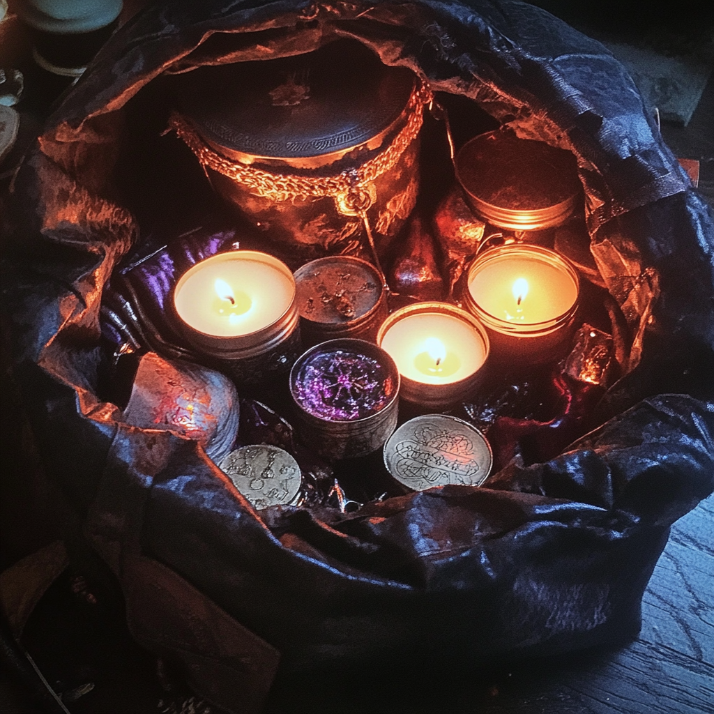 A bag with candles | Source: Midjourney