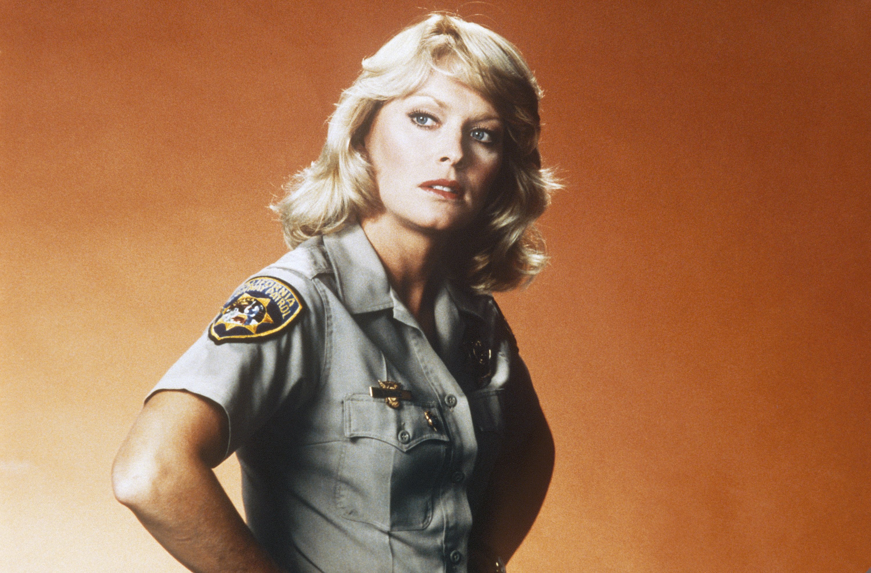 Randi Oakes poses as Officer Bonnie Clark in the 1977 TV series "CHiPs." | Source: Getty Images