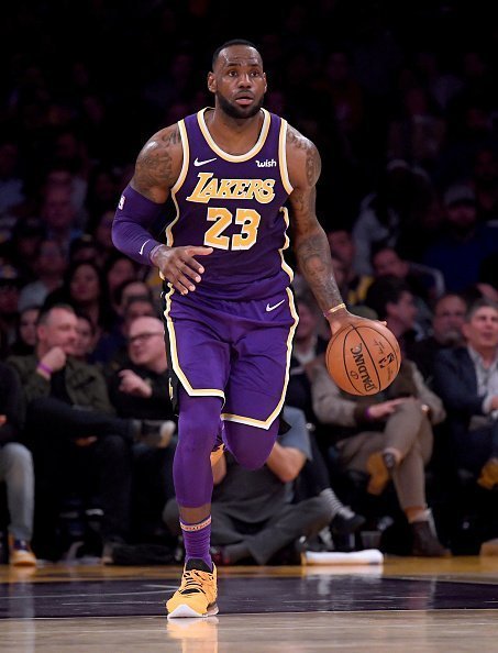 LeBron James caught in action at Staples Center on November 13, 2019. | Source: Getty Images