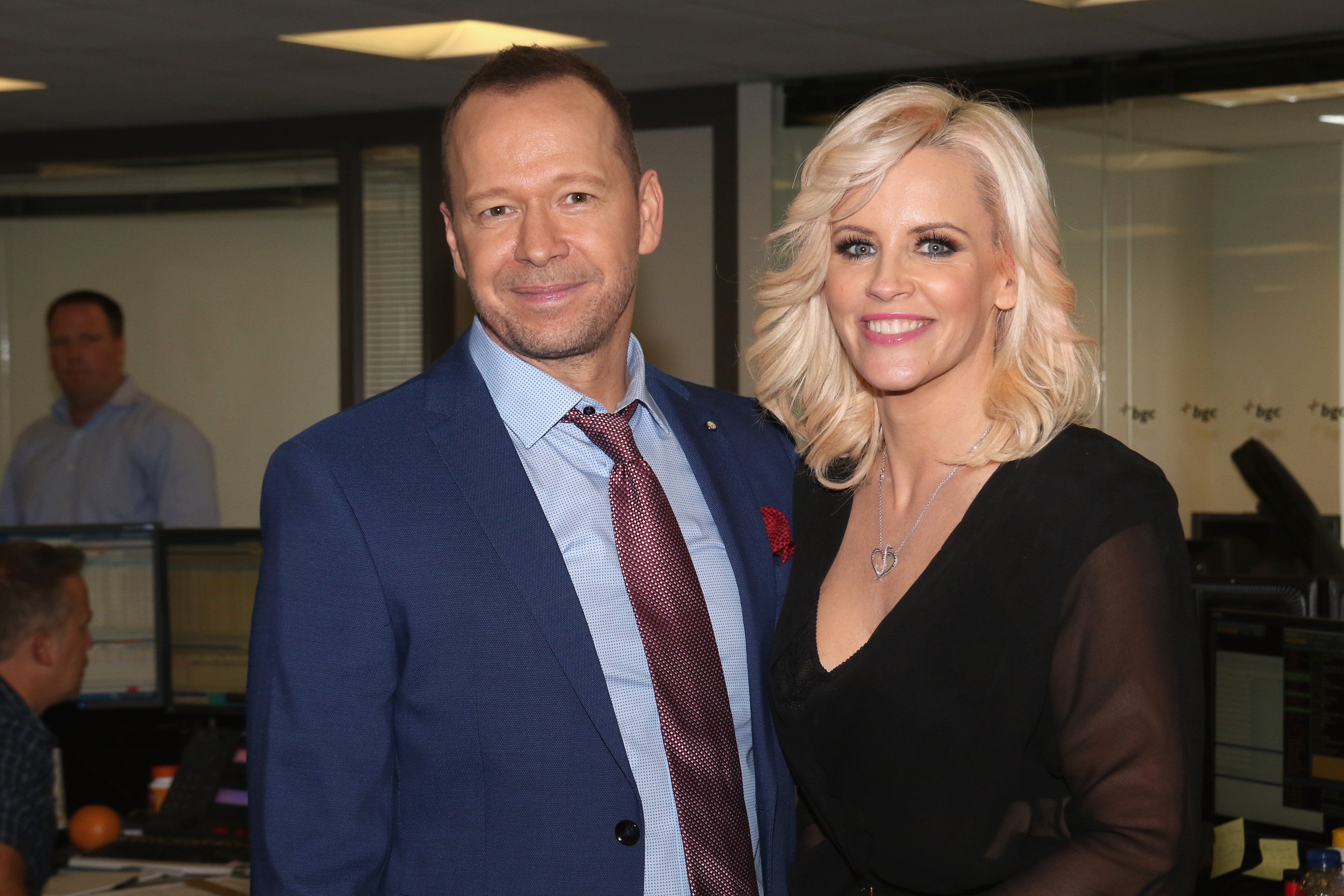 Donnie Wahlberg and Jenny McCarthy attend the Annual Charity Day in New York City on September 11, 2015 | Photo: Getty Images 