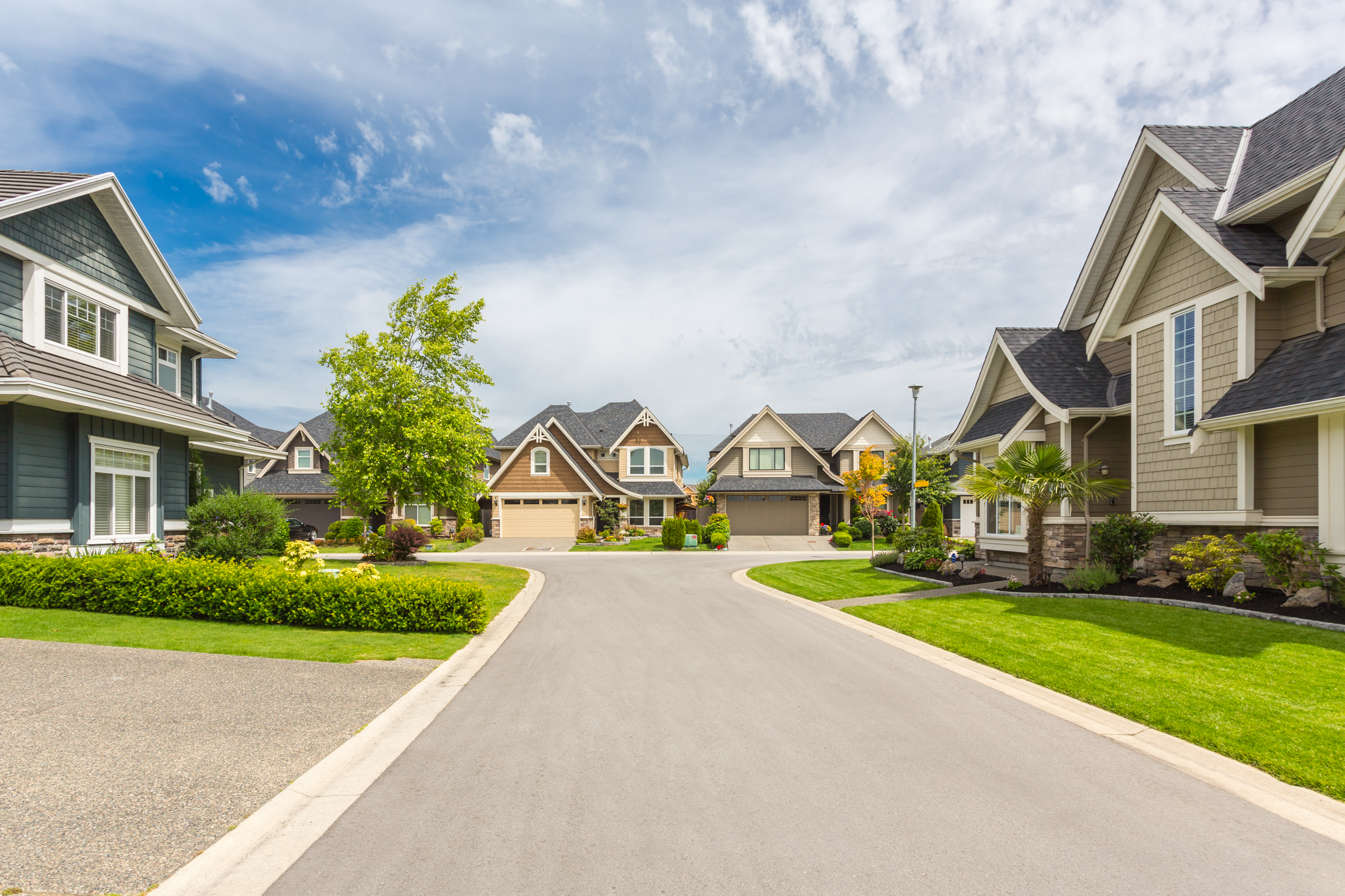 Homes on a suburban street | Source: Shutterstock