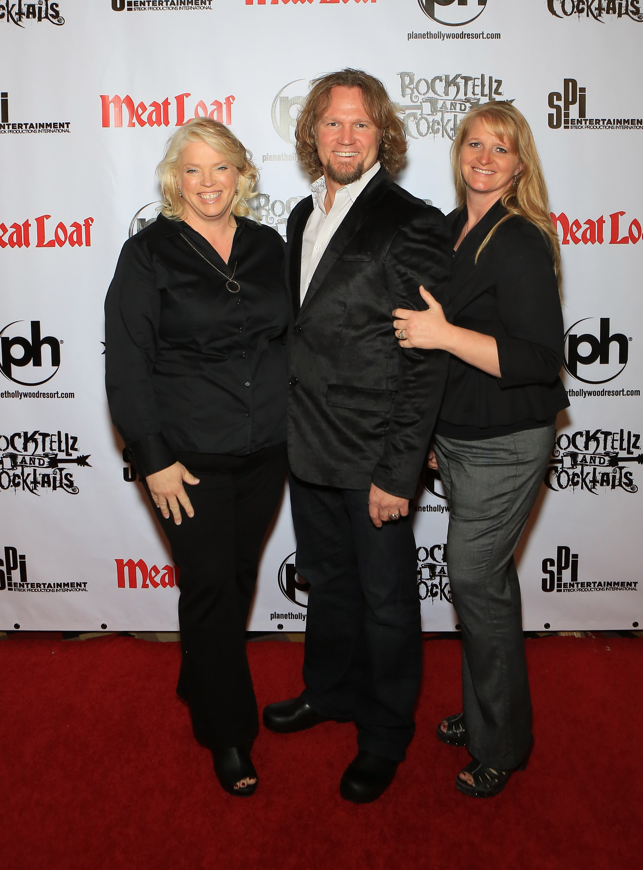 Janelle Brown, Kody Brown, and Christine Brown on October 3, 2013 in Las Vegas, Nevada | Source: Getty Images
