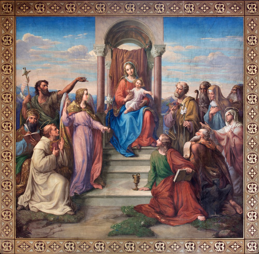 "Madonna de Viena" de Leopold Kupelwieser en la nave de la iglesia de Altlerchenfelder.| Fuente: Shutterstock