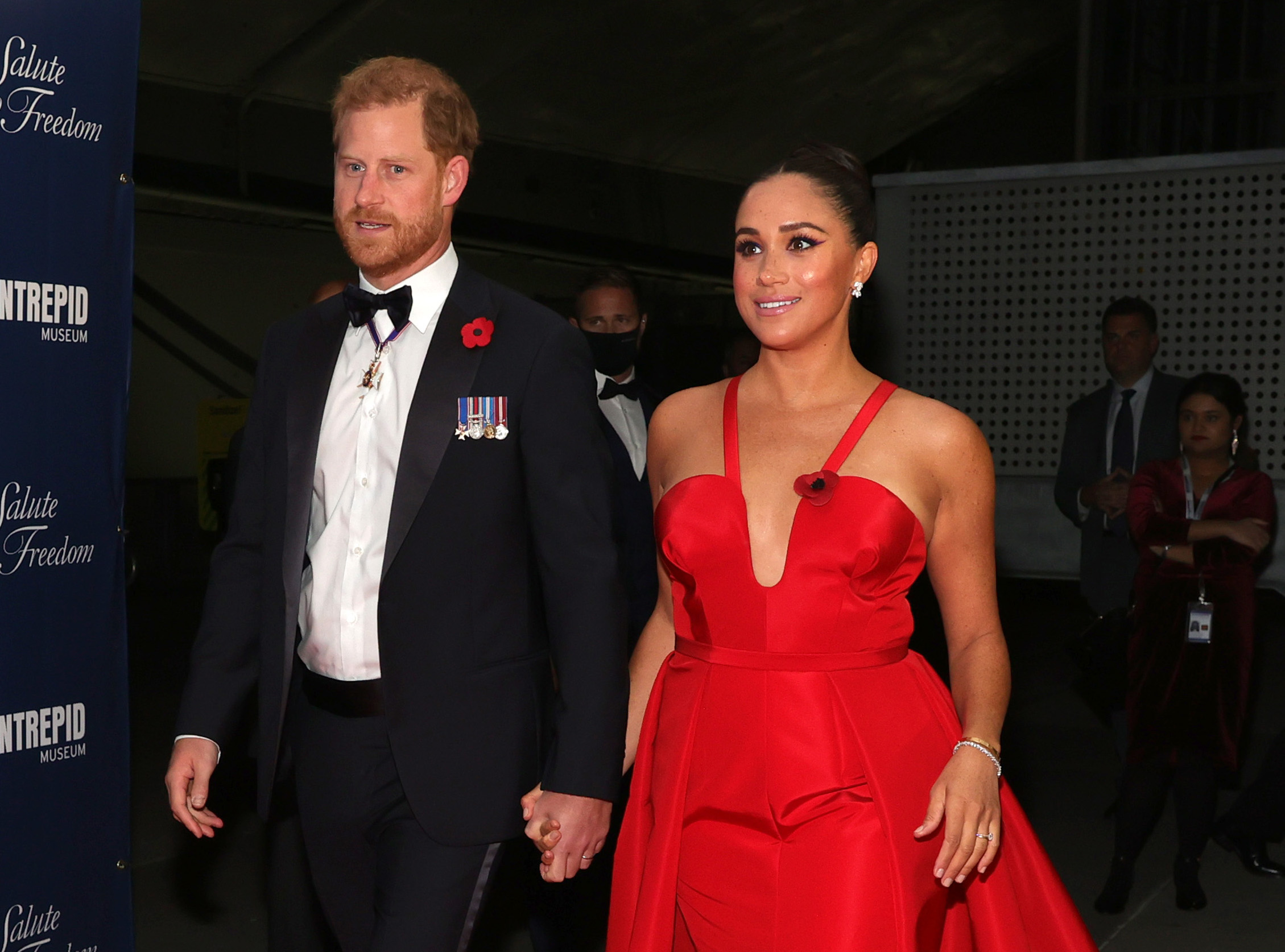 Prince Harry and Meghan Markle on November 10, 2021, in New York City | Source: Getty Images