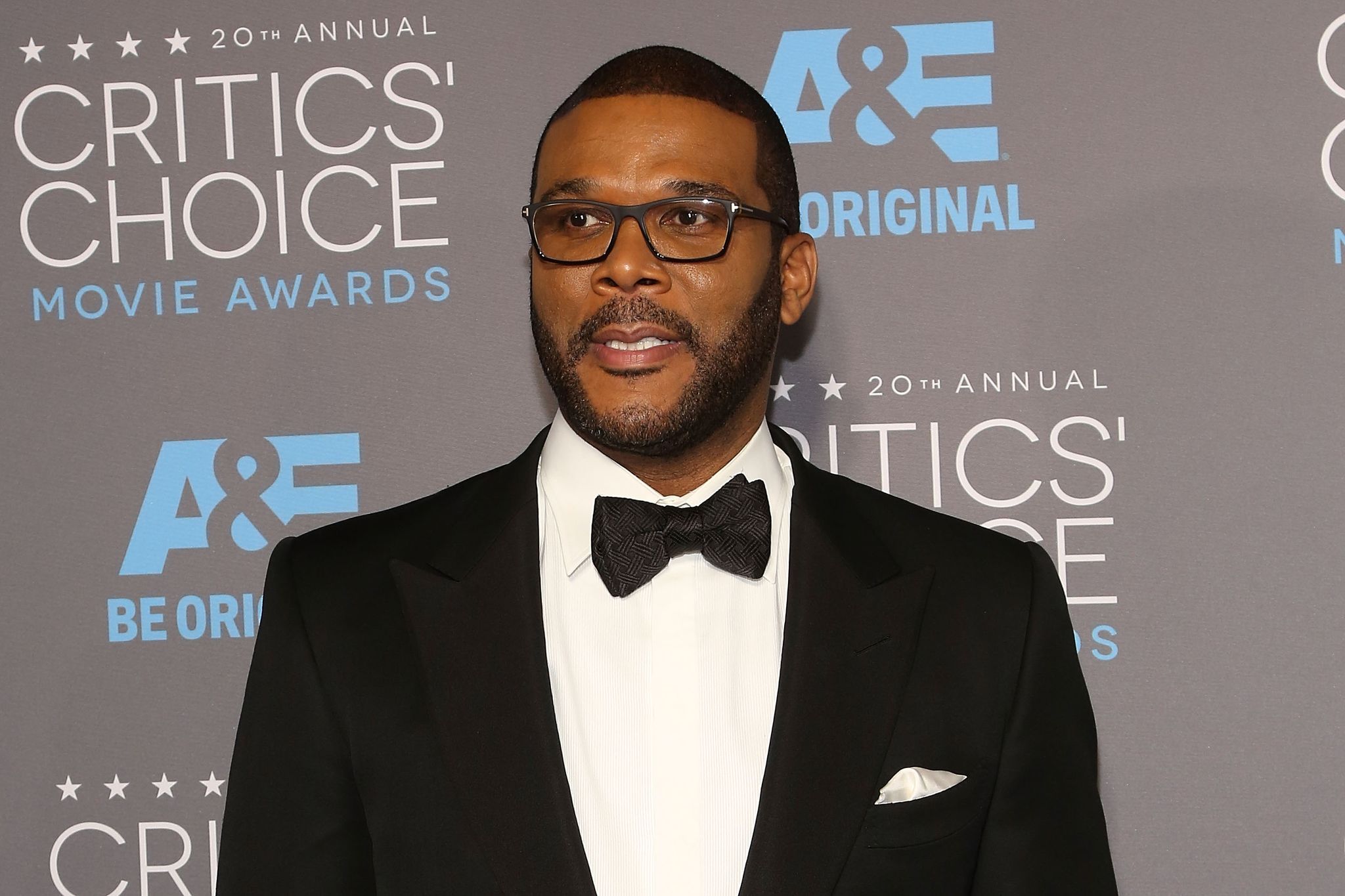Tyler Perry at the 20th Annual Critics' Choice Movie Awards in 2015 in Los Angeles. | Source: Getty Images