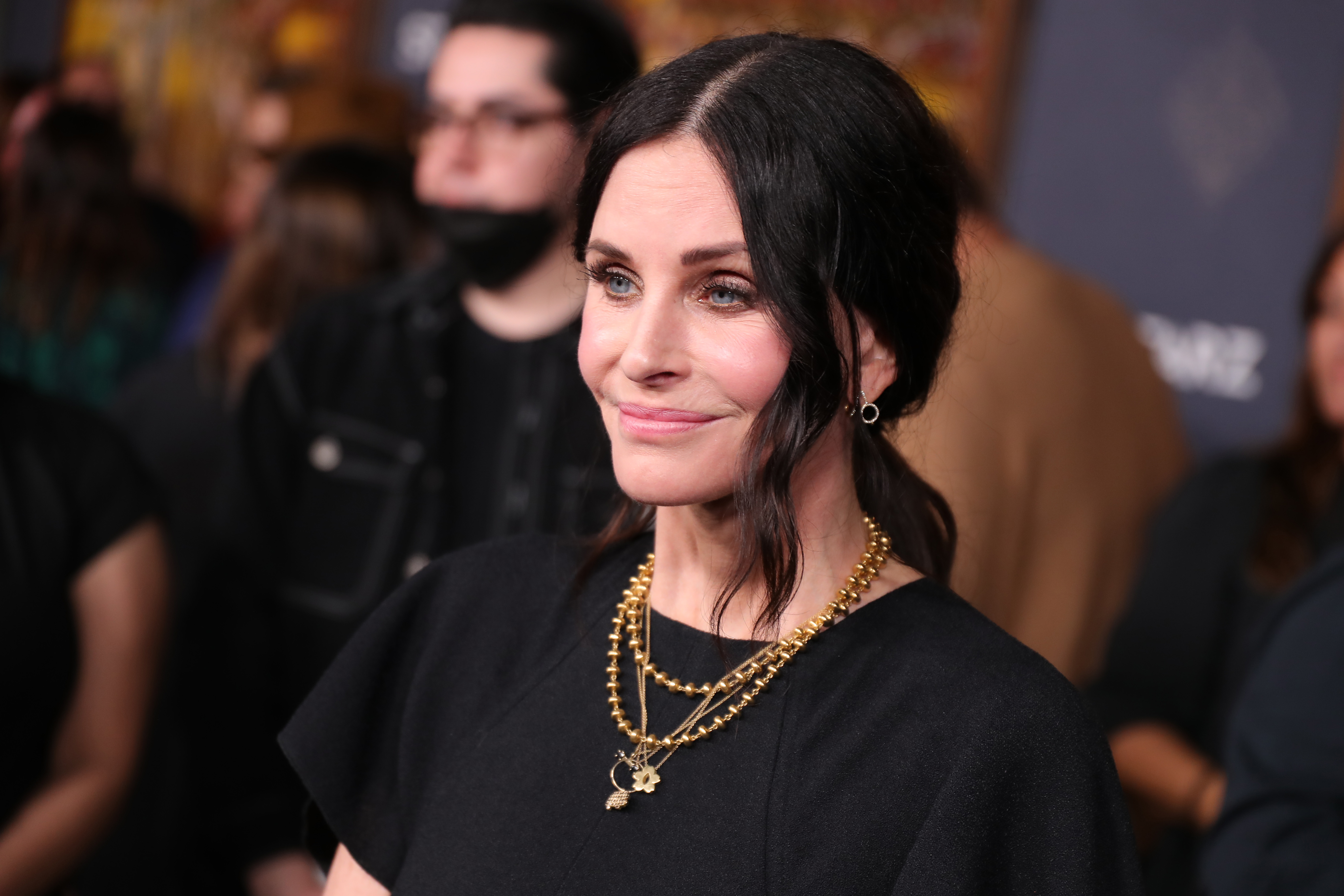 Courteney Cox attends premiere of STARZ "Shining Vale" - red carpet at TCL Chinese Theatre in Hollywood, California on February 28, 2022. | Source: Getty Images
