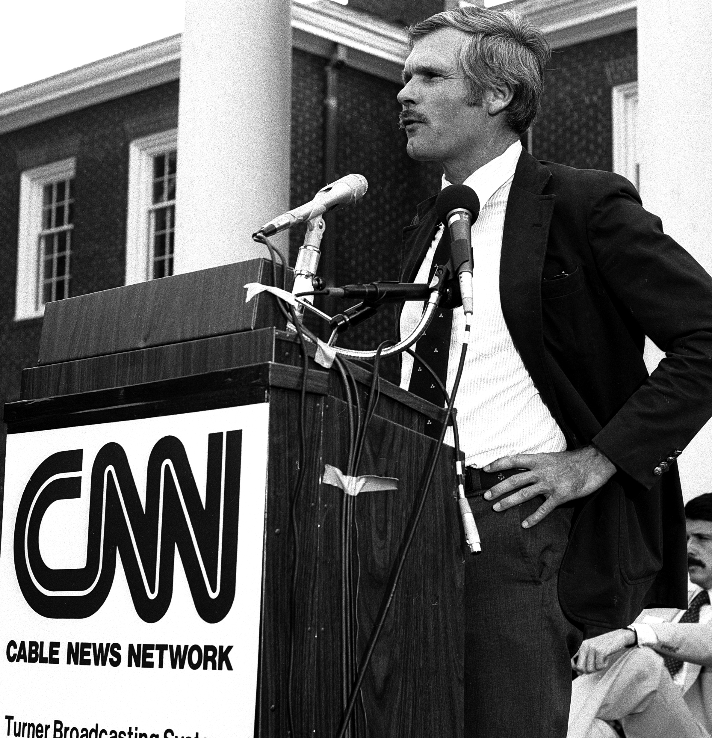 Ted Turner attends official CNN Launch event at CNN Techwood Drive World Headquarters in Atlanta Georgia, June 1, 1980 | Source: Getty Images