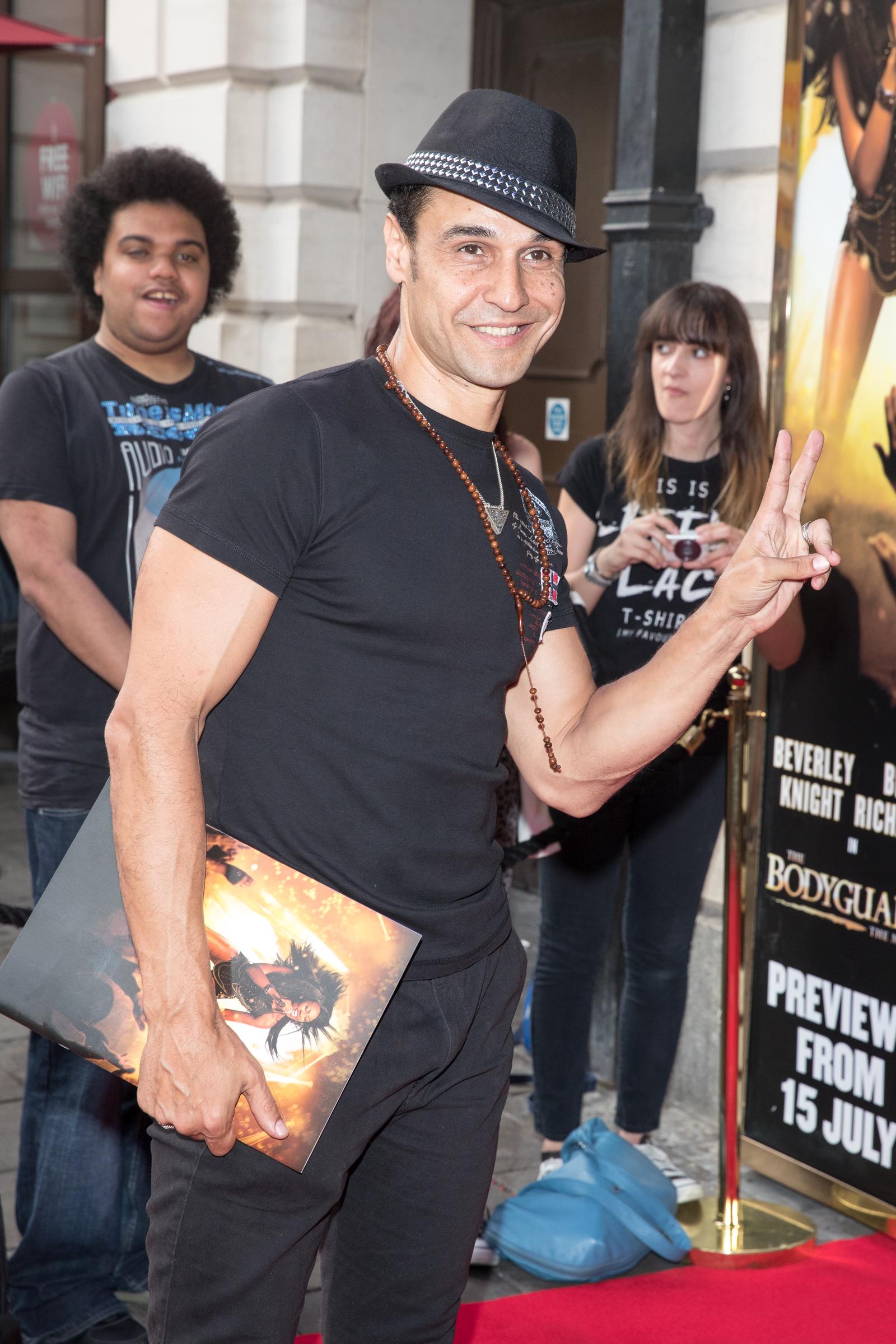 Yousseph "Chico" Slimani during "The Bodyguard" opening night at Dominion Theatre on 21 July 2016 in London, England. | Source: Getty Images