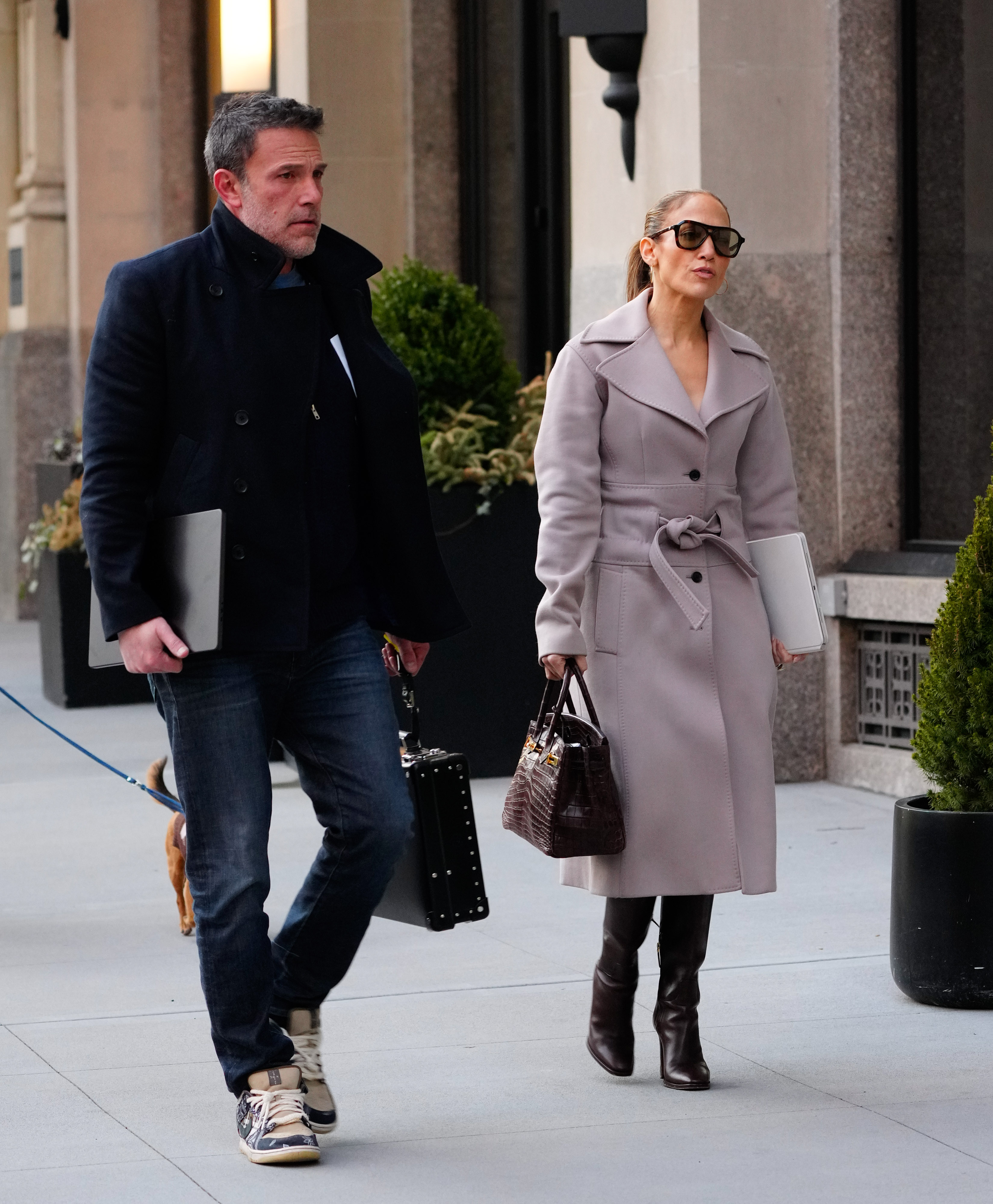 Ben Affleck and Jennifer Lopez seen in New York on March 29, 2024. | Source: Getty Images